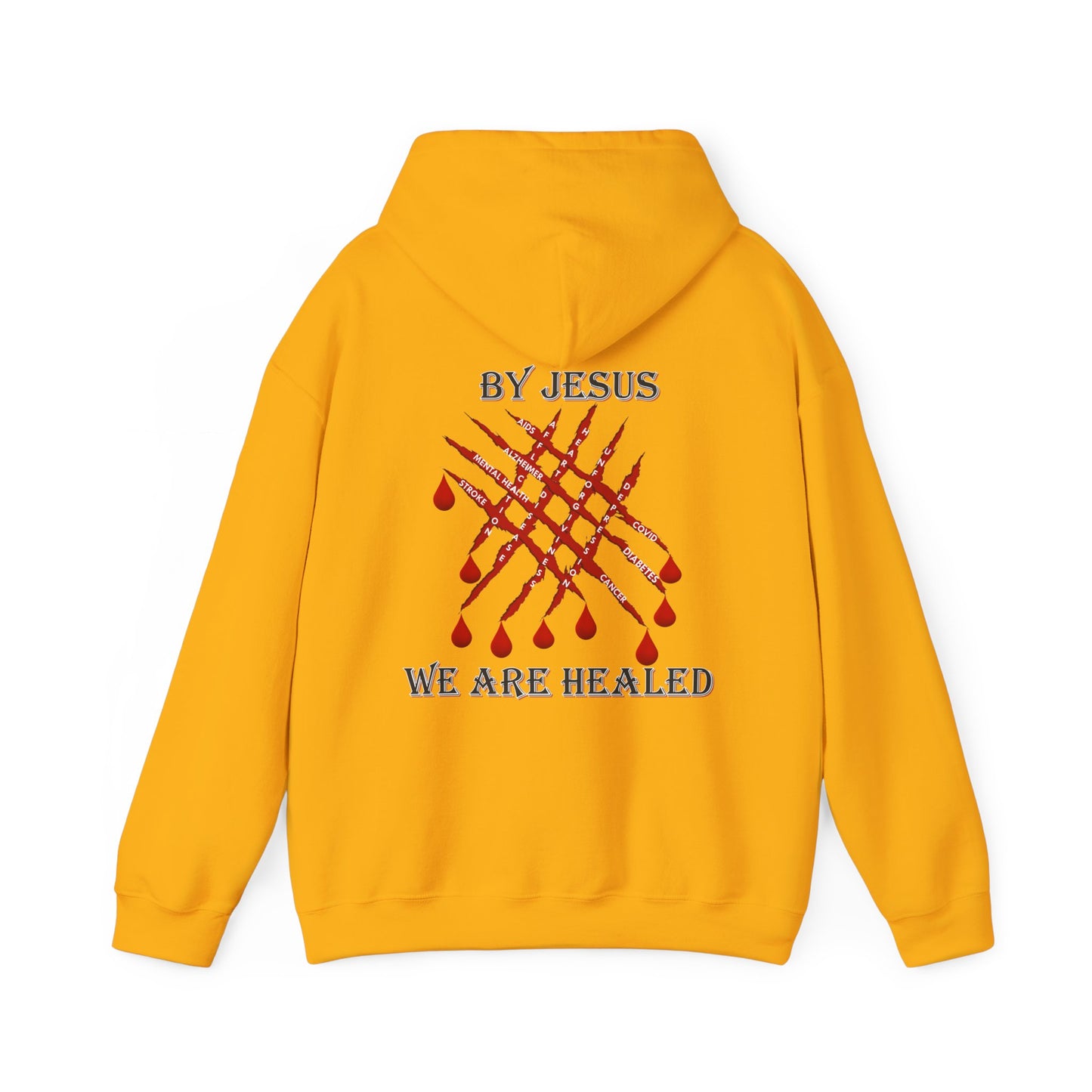 Healed under the Hood - Faith - Inspired Unisex Heavy Blend Hooded Sweatshirt