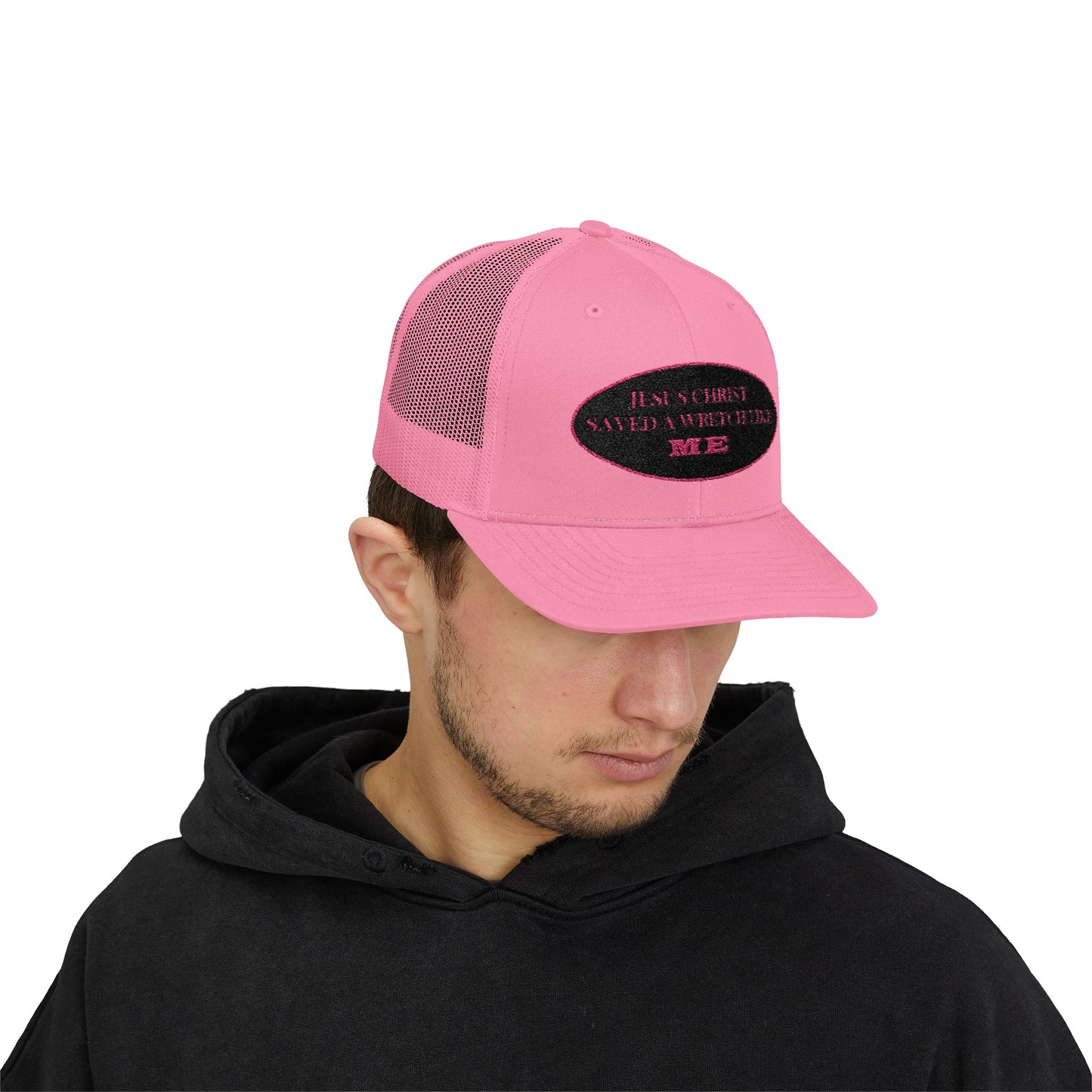 Saved Wretch (BP) - Faith - Inspired - Stylish Snapback Trucker Cap