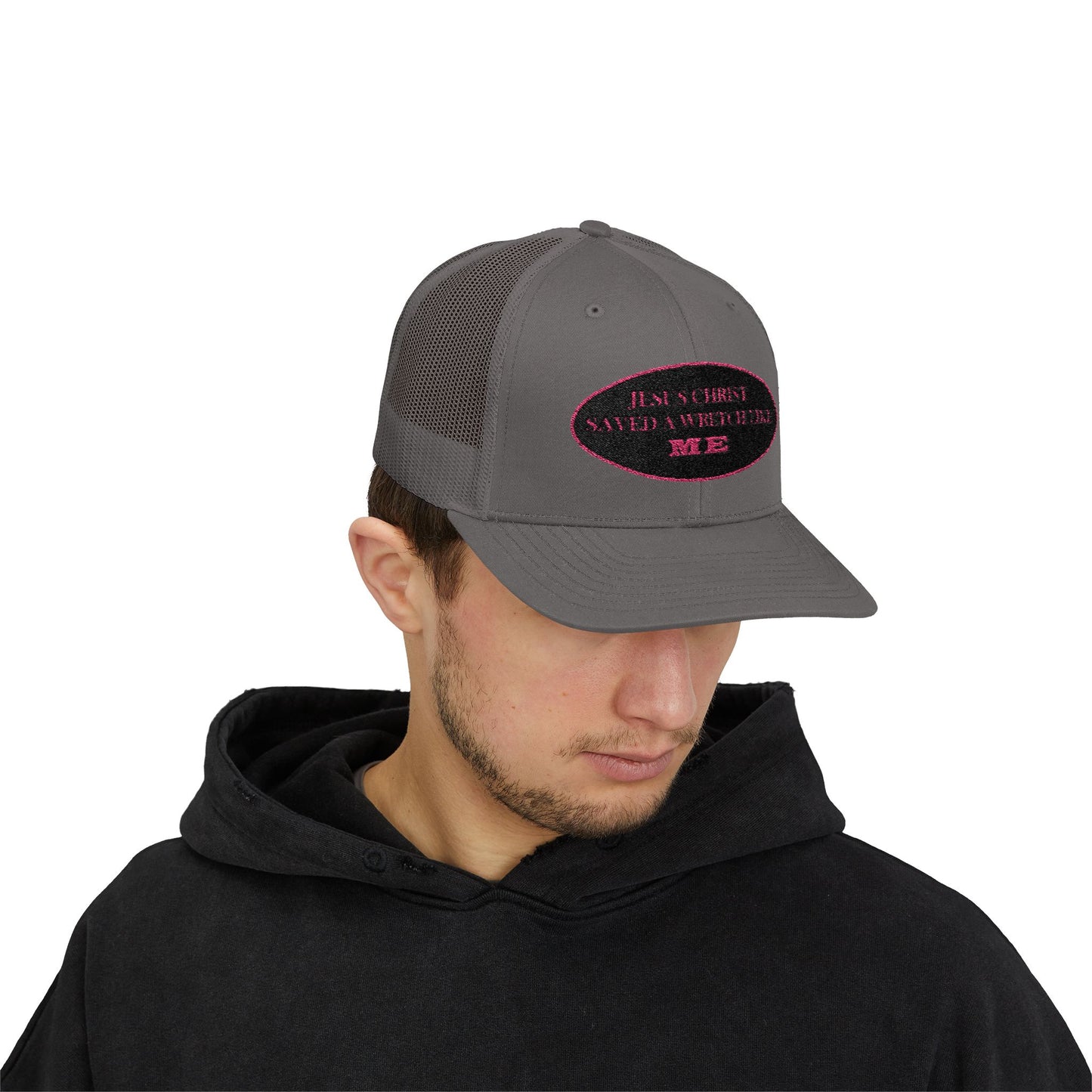 Saved Wretch (BP) - Faith - Inspired - Stylish Snapback Trucker Cap