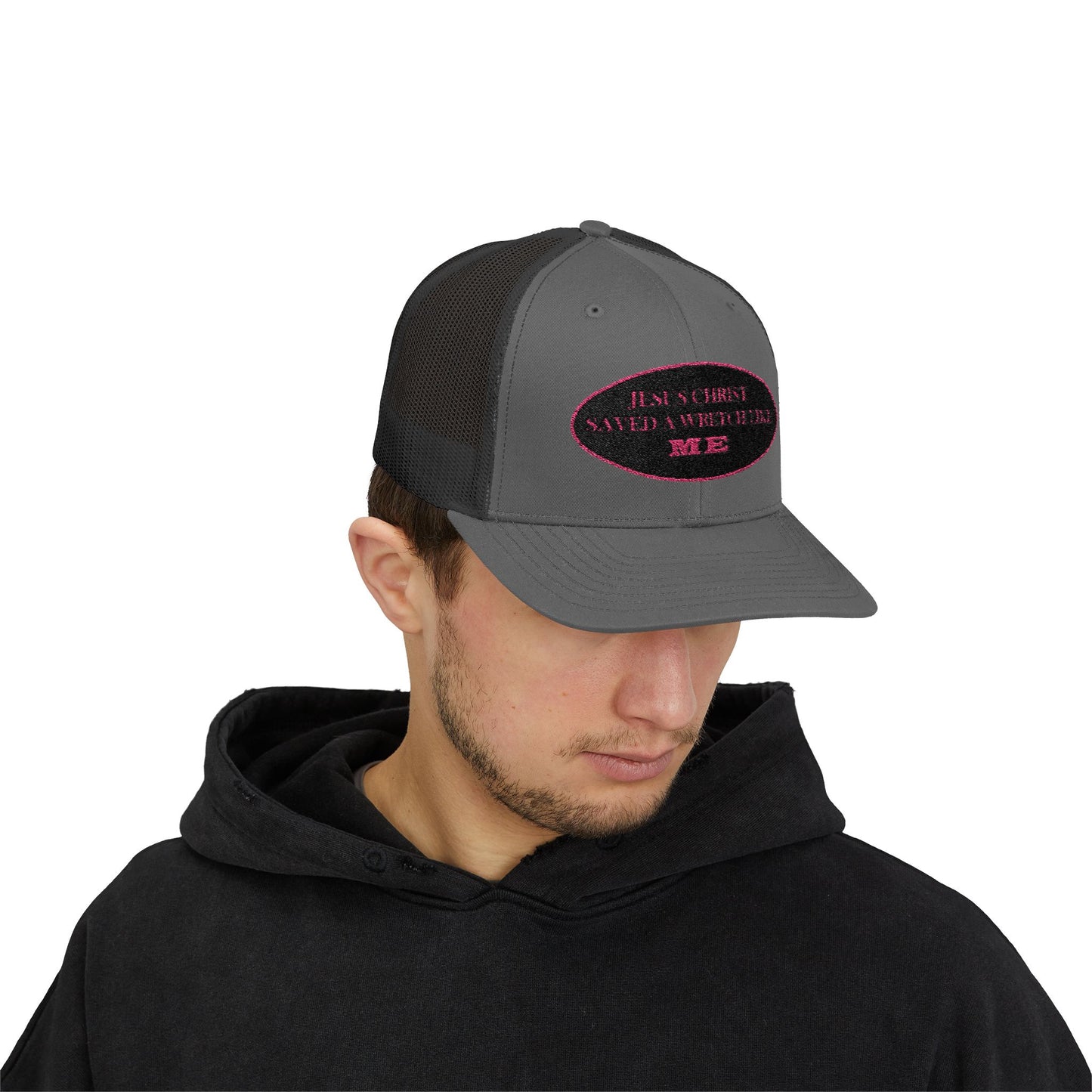 Saved Wretch (BP) - Faith - Inspired - Stylish Snapback Trucker Cap