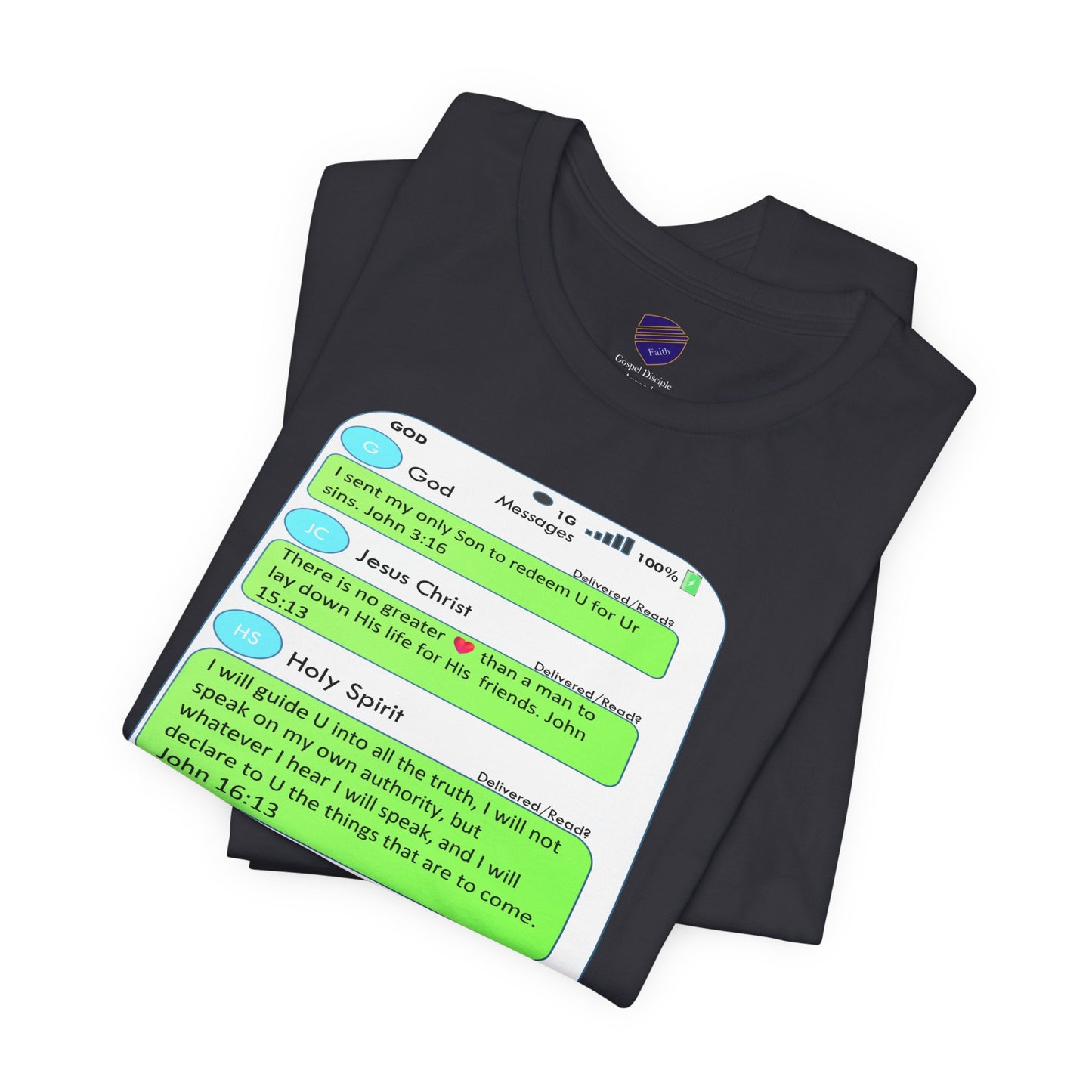 Text Message - Faith - Inspired Unisex Jersey Tee