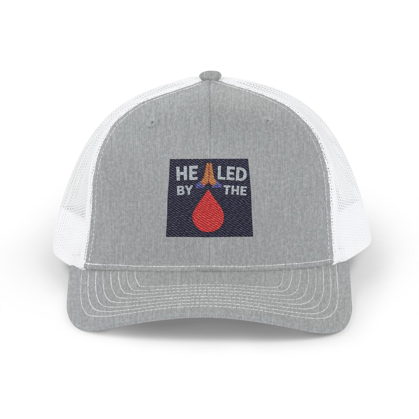 Healed by the Blood - Faith - Inspired - Embroidered Snapback Trucker Cap