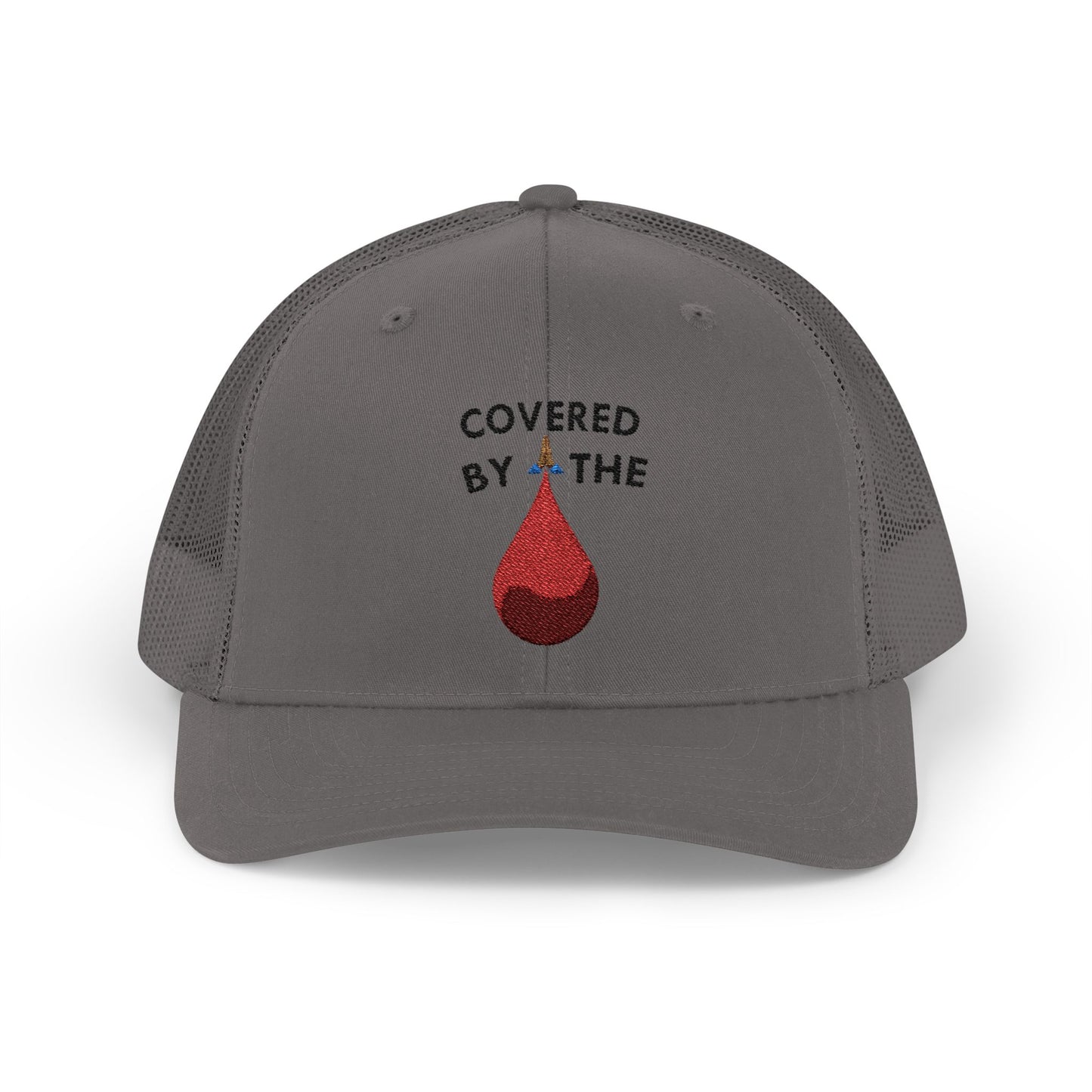 Covered by the Blood - Faith - Inspired - Snapback Trucker Cap