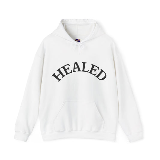 Healed under the Hood - Faith - Inspired Unisex Heavy Blend Hooded Sweatshirt