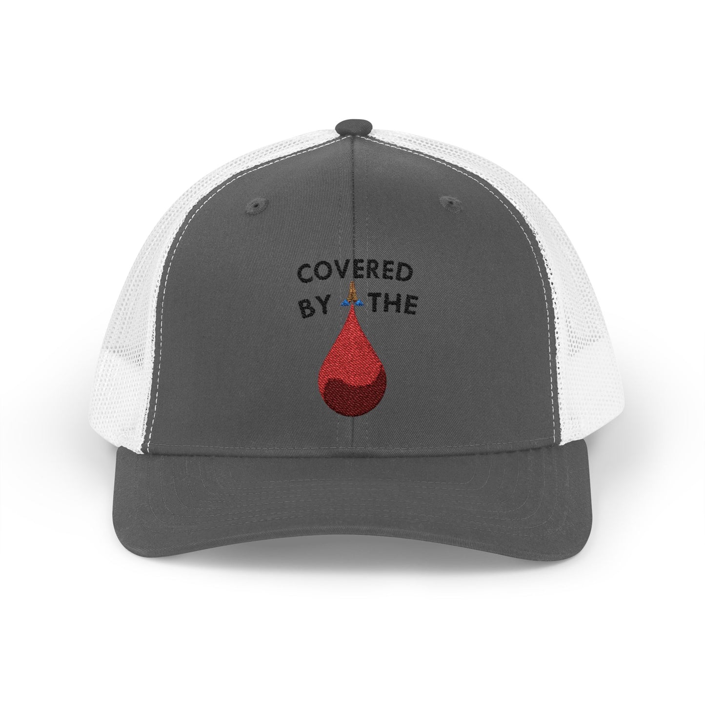 Covered by the Blood - Faith - Inspired - Snapback Trucker Cap