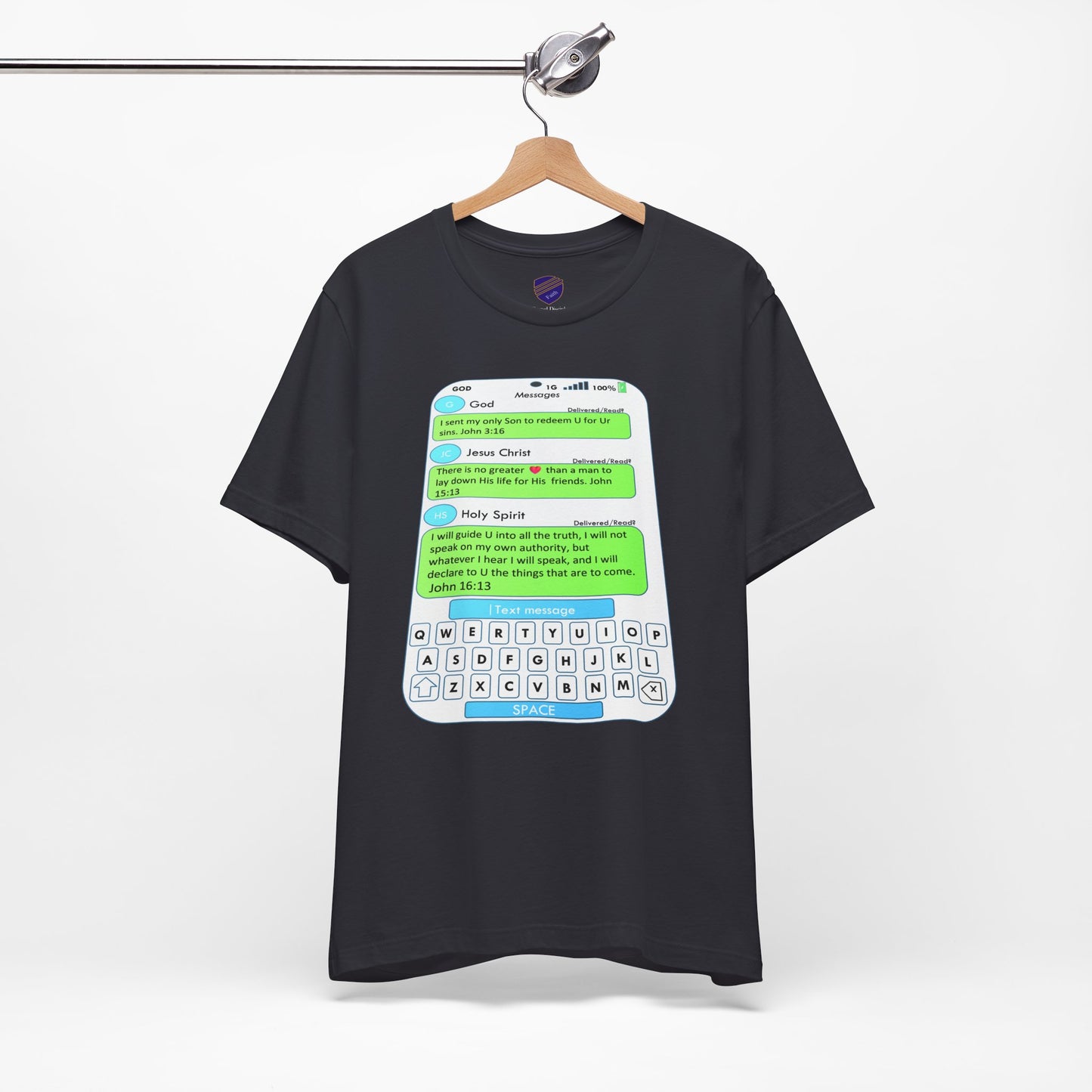 Text Message - Faith - Inspired Unisex Jersey Tee