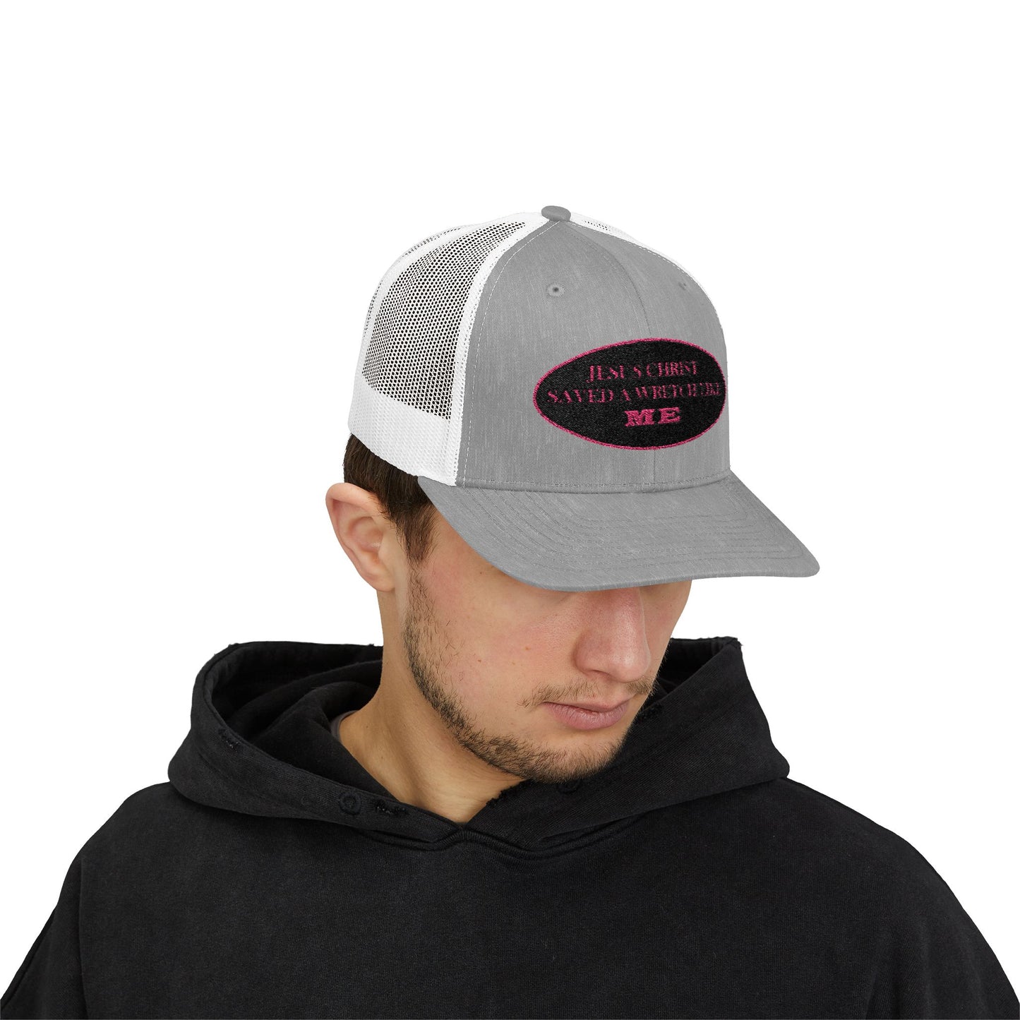 Saved Wretch (BP) - Faith - Inspired - Stylish Snapback Trucker Cap
