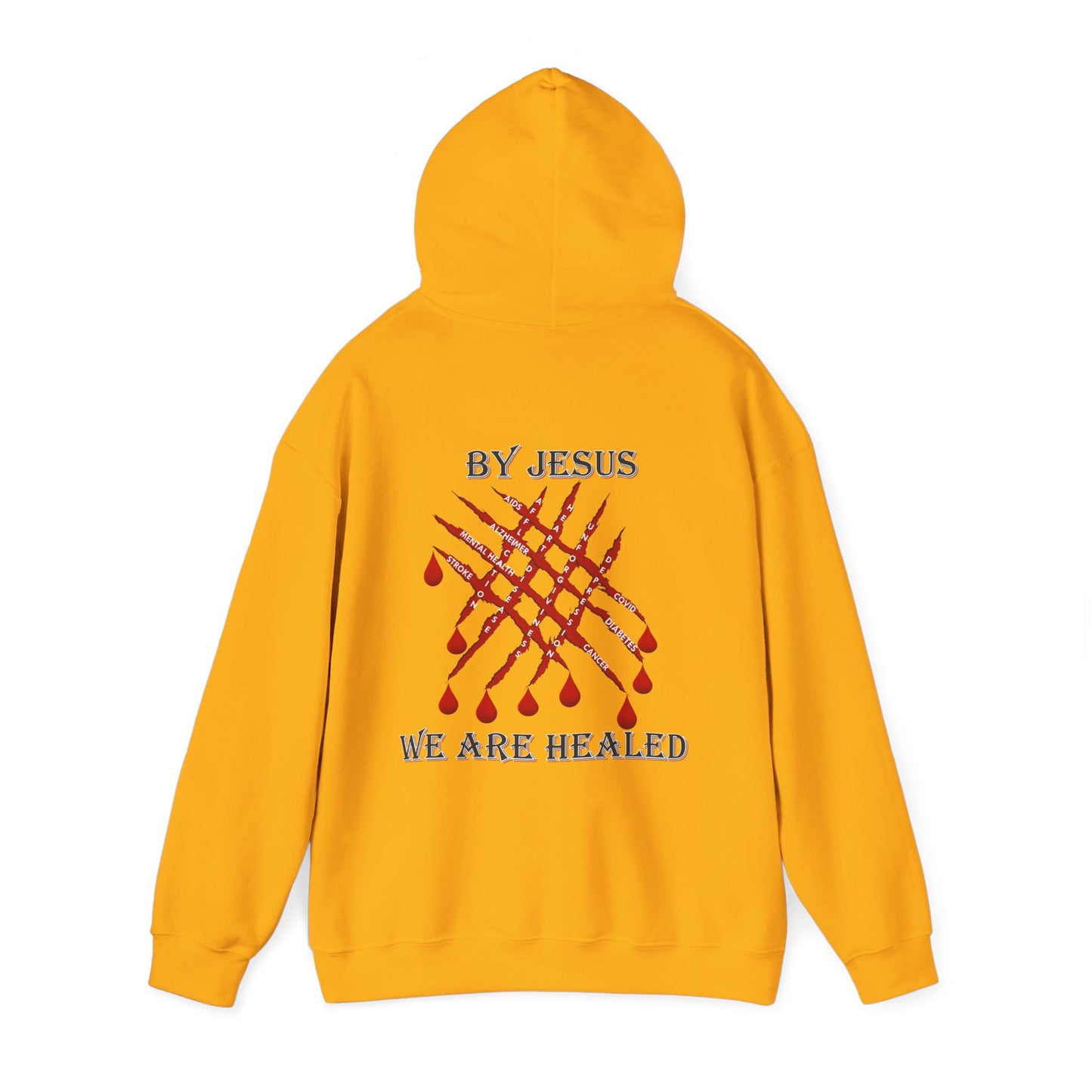 Healed under the Hood - Faith - Inspired Unisex Heavy Blend Hooded Sweatshirt