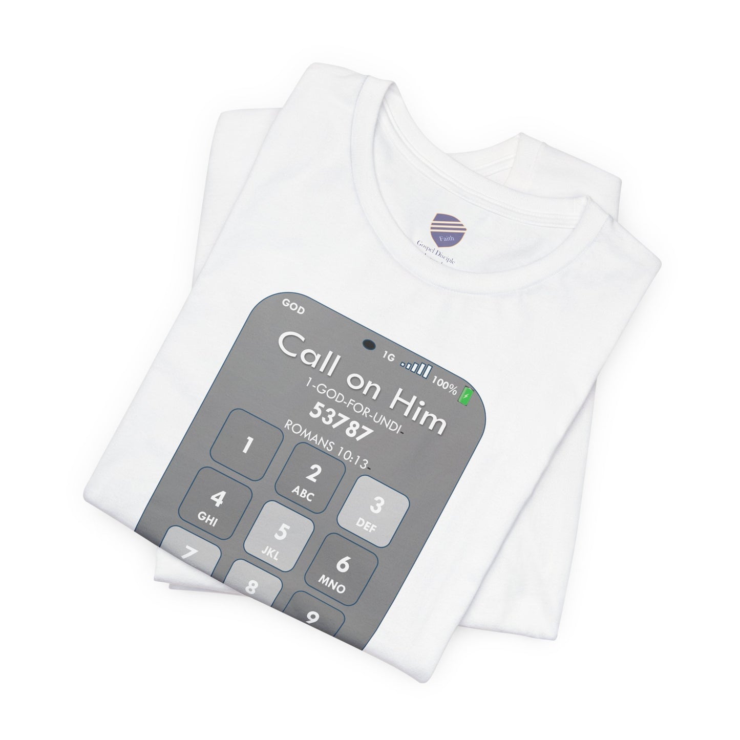 Call on Him - Faith - Inspired Jersey Short Sleeve Shirt