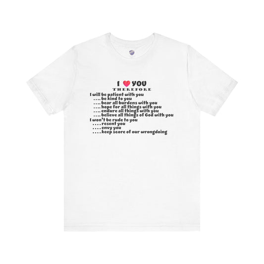 Love - Faith - Inspired Unisex Jersey Short Sleeve Tee