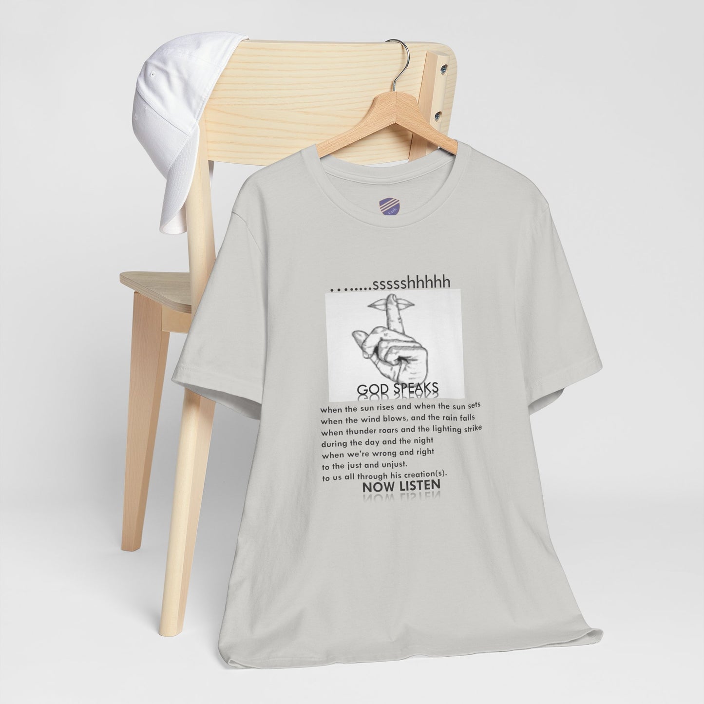 God Speaks - Faith - Inspired Unisex Jersey Tee