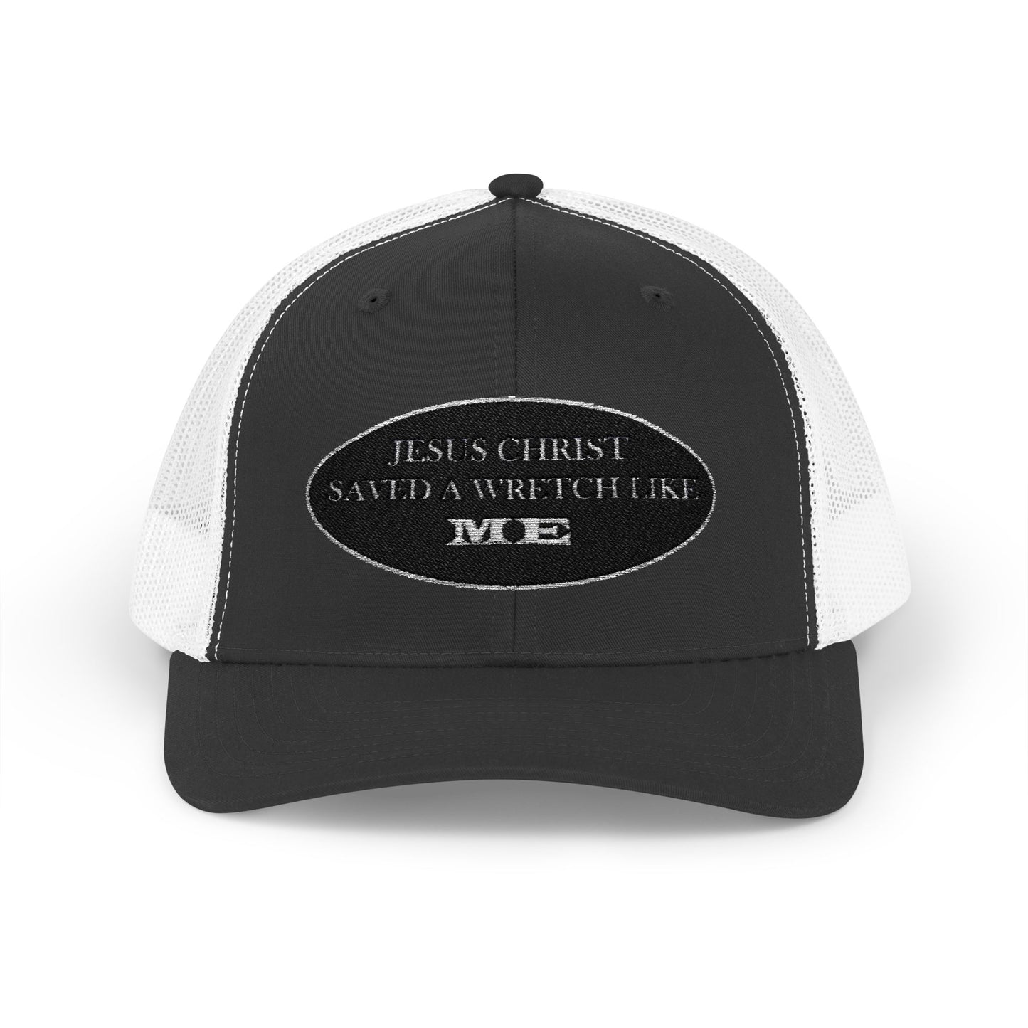 Saved Me (B&W) - Faith - Inspired Snapback Trucker Cap