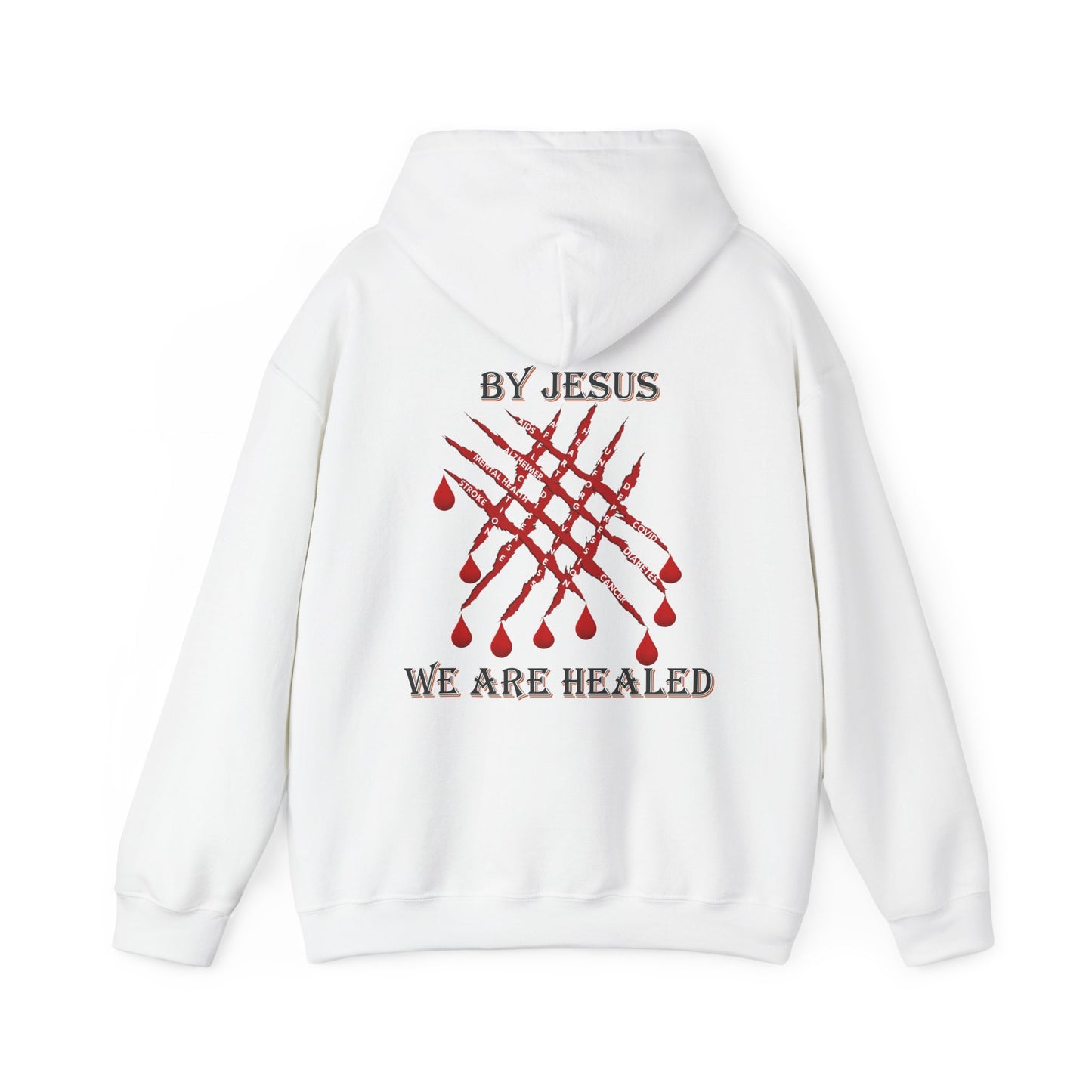 Healed under the Hood - Faith - Inspired Unisex Heavy Blend Hooded Sweatshirt