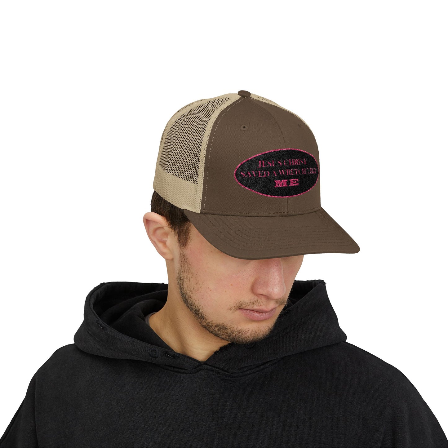 Saved Wretch (BP) - Faith - Inspired - Stylish Snapback Trucker Cap
