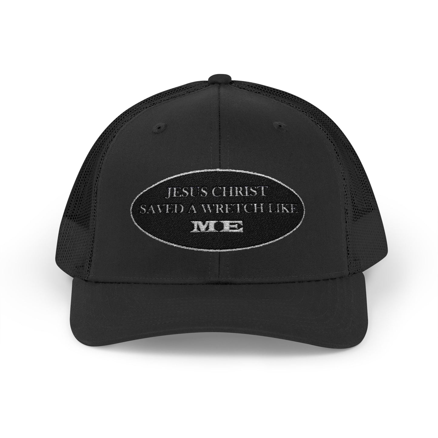 Saved Me (B&W) - Faith - Inspired Snapback Trucker Cap