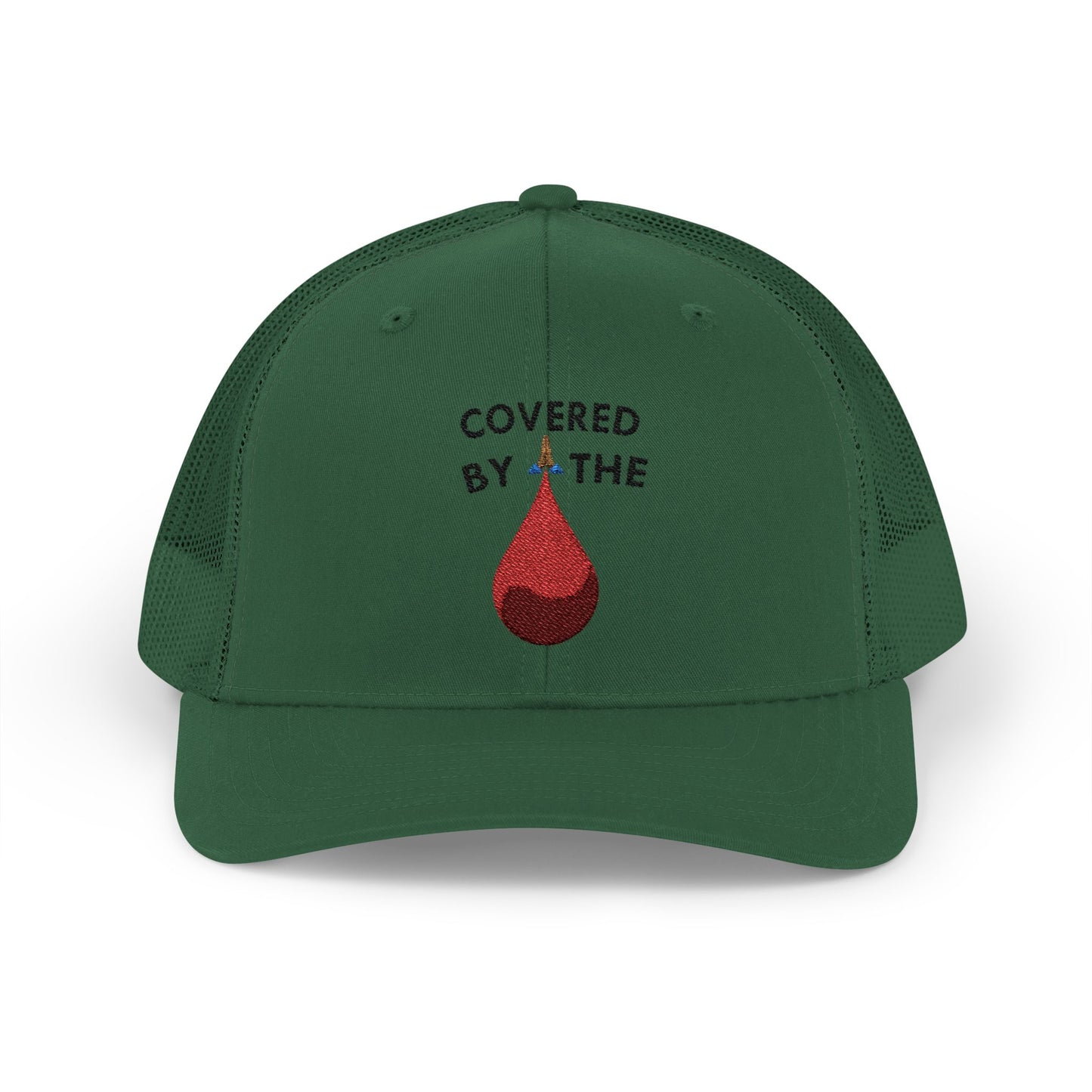 Covered by the Blood - Faith - Inspired - Snapback Trucker Cap