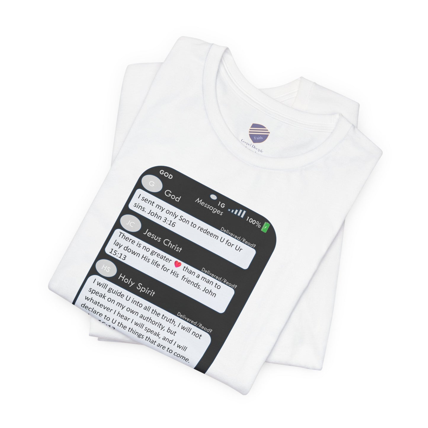 Text Message - Faith - Inspired Unisex Jersey Tee