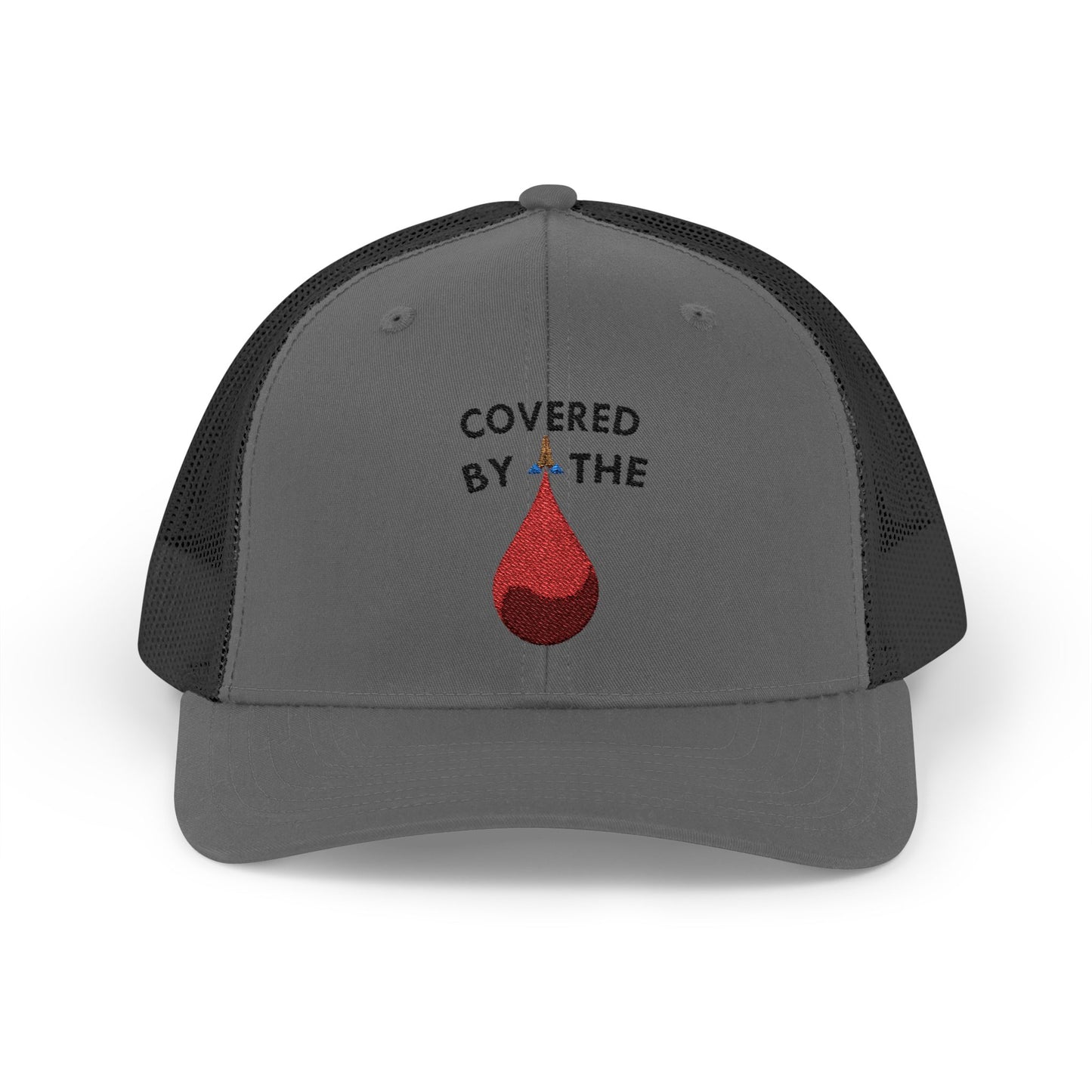 Covered by the Blood - Faith - Inspired - Snapback Trucker Cap