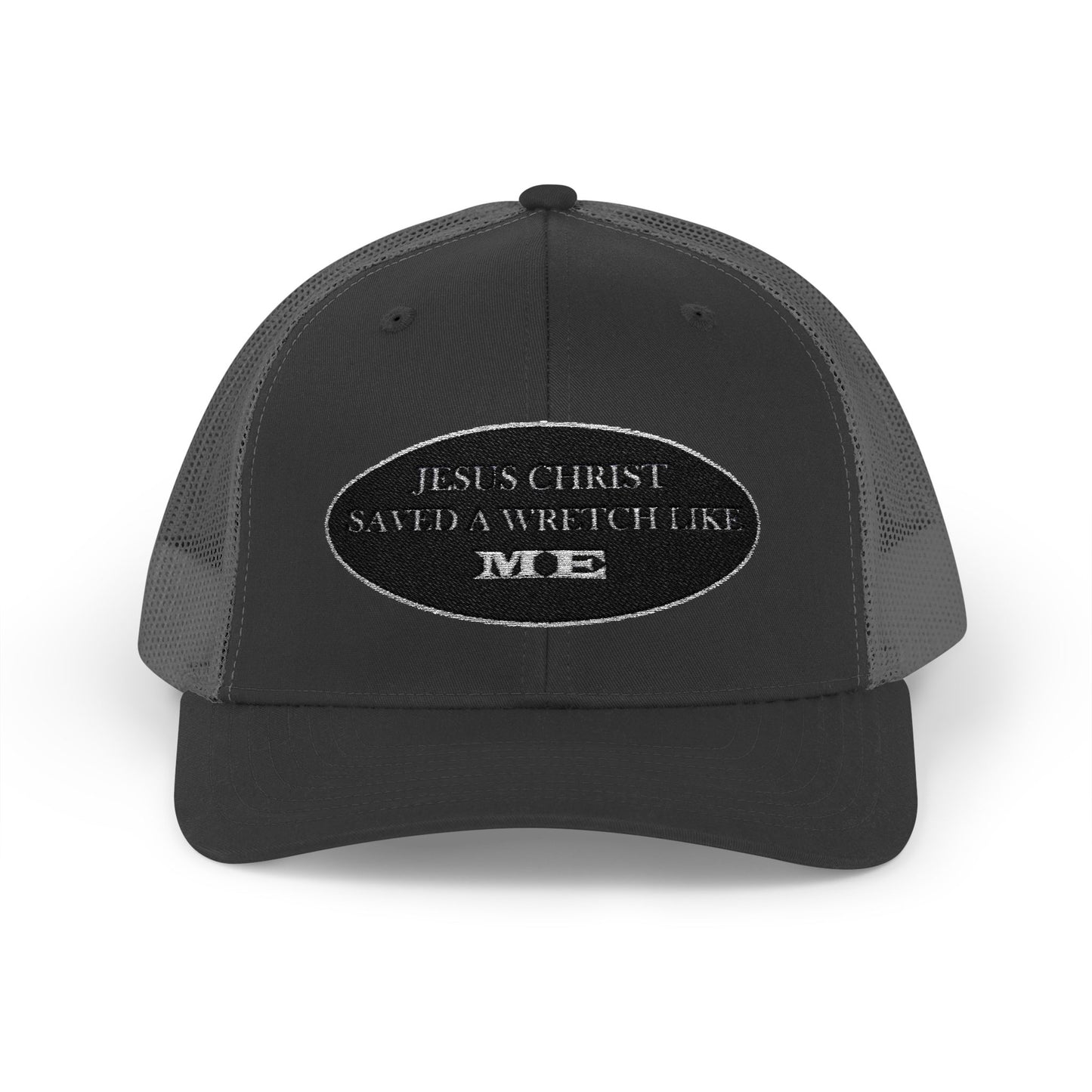 Saved Me (B&W) - Faith - Inspired Snapback Trucker Cap