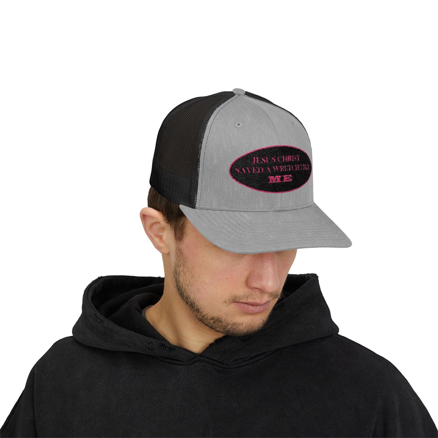 Saved Wretch (BP) - Faith - Inspired - Stylish Snapback Trucker Cap