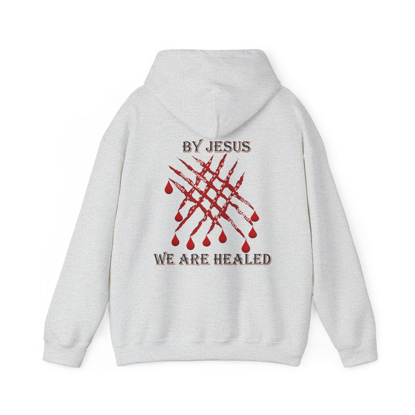 Healed under the Hood - Faith - Inspired Unisex Heavy Blend Hooded Sweatshirt