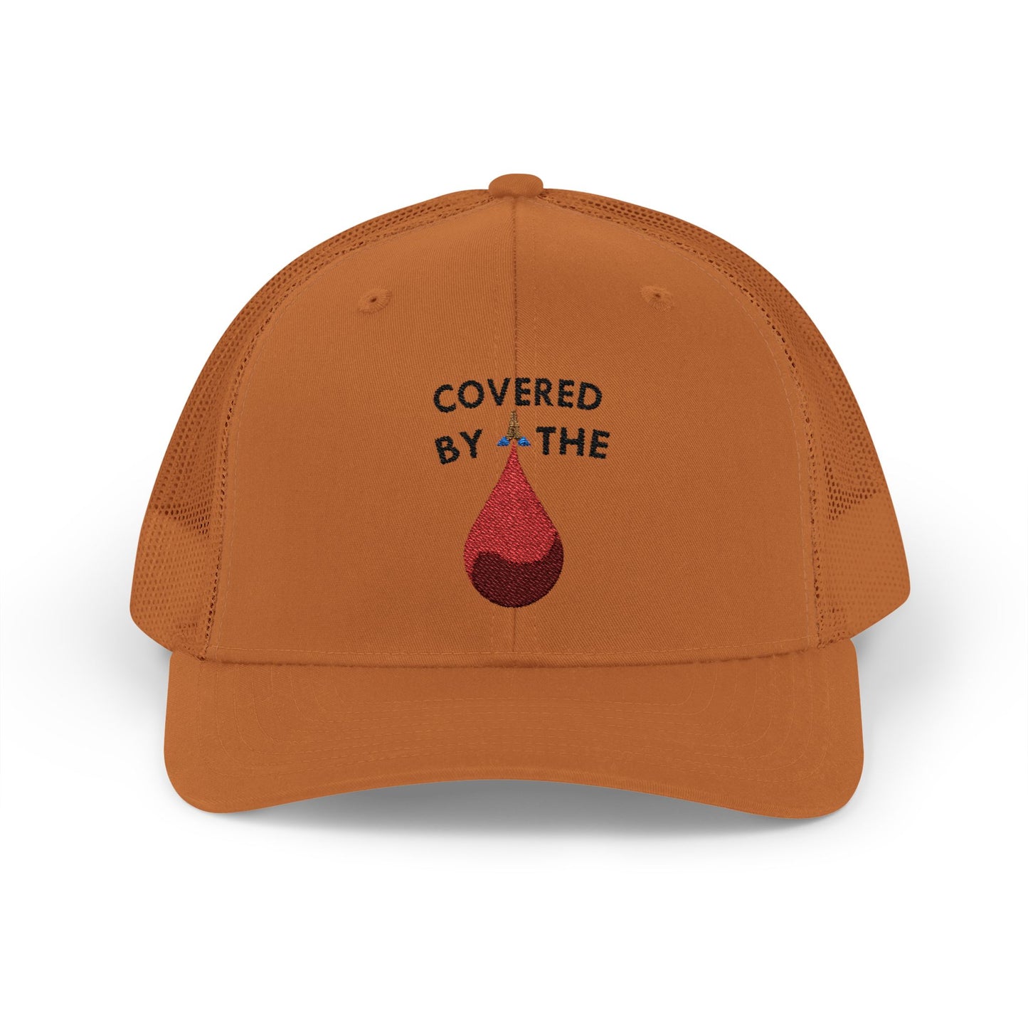 Covered by the Blood - Faith - Inspired - Snapback Trucker Cap