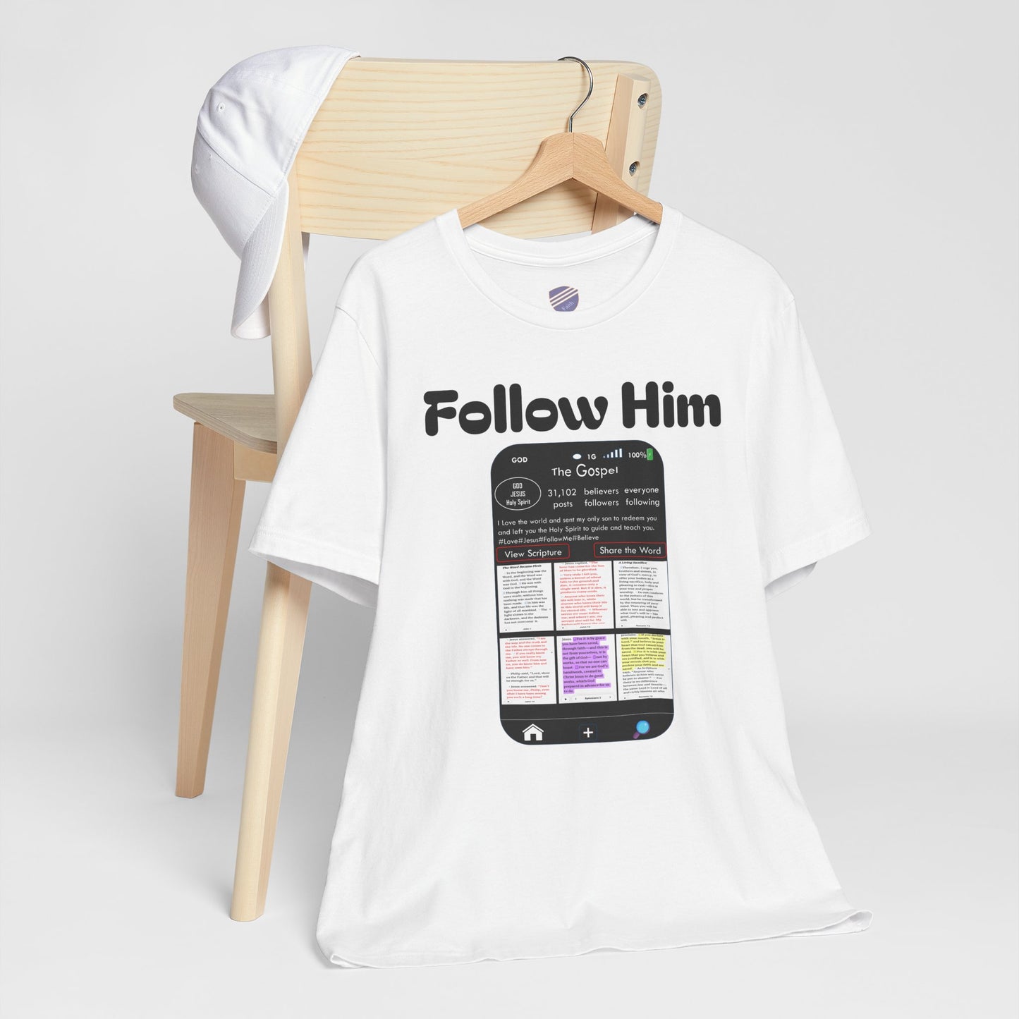 Follow Him - Faith - Inspired Unisex Tee