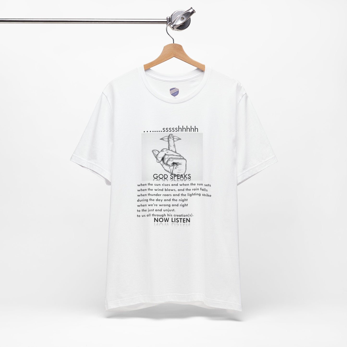 God Speaks - Faith - Inspired Unisex Jersey Tee