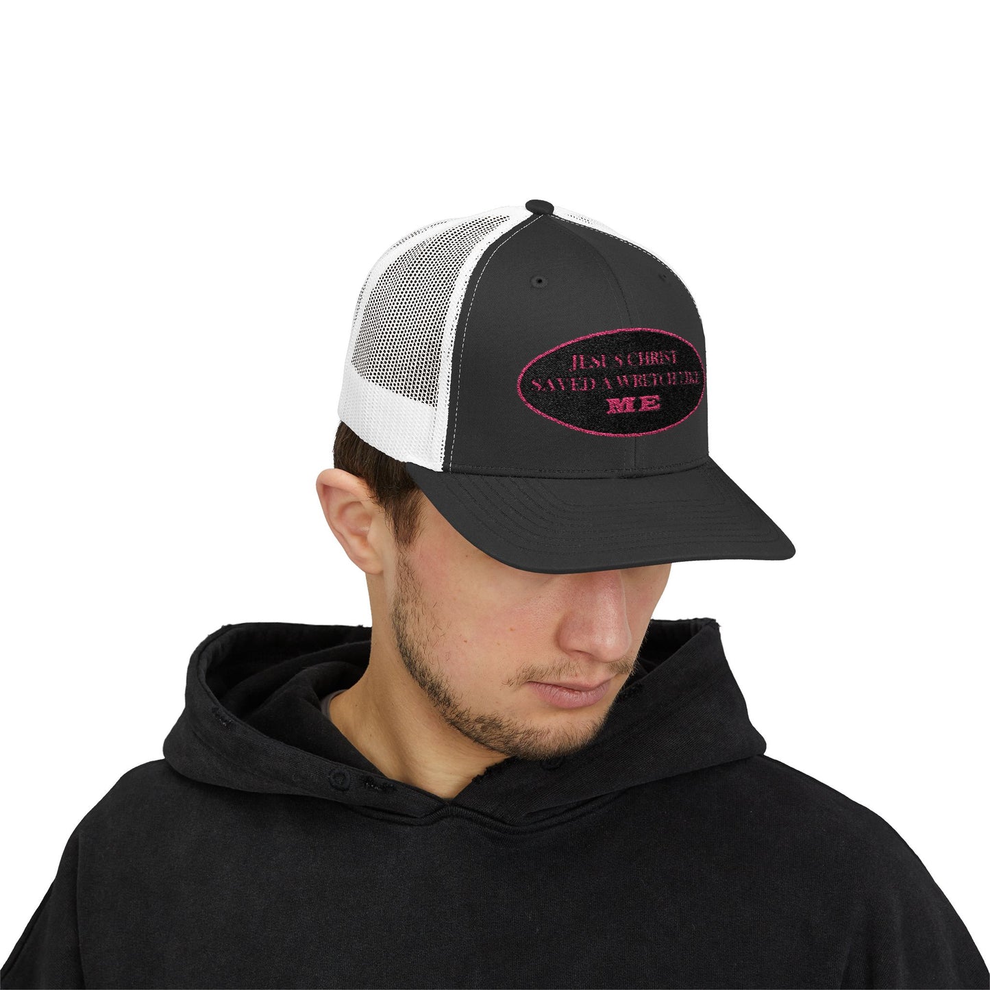 Saved Wretch (BP) - Faith - Inspired - Stylish Snapback Trucker Cap