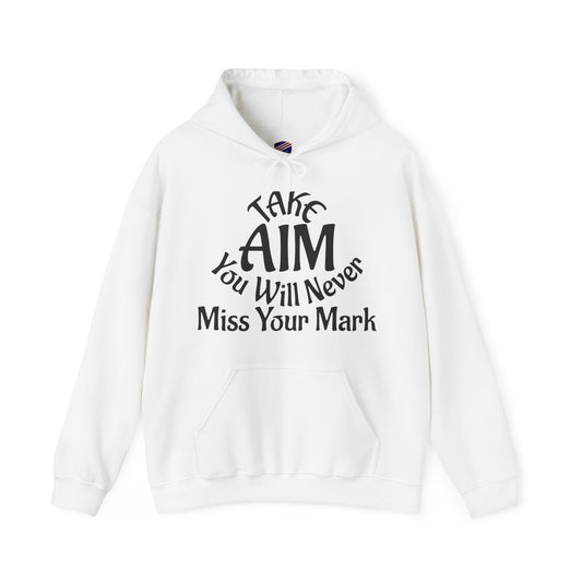 Take Aim - Faith - Inspired - Unisex Hooded Sweatshirt