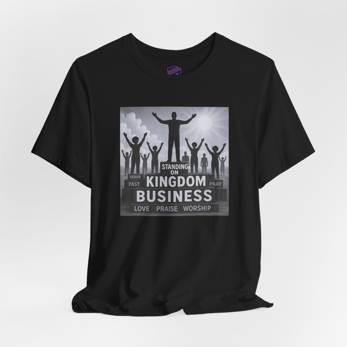 "Standing On Kingdom Business" - Faith - Inspired Unisex Jersey Short Sleeve Shirt