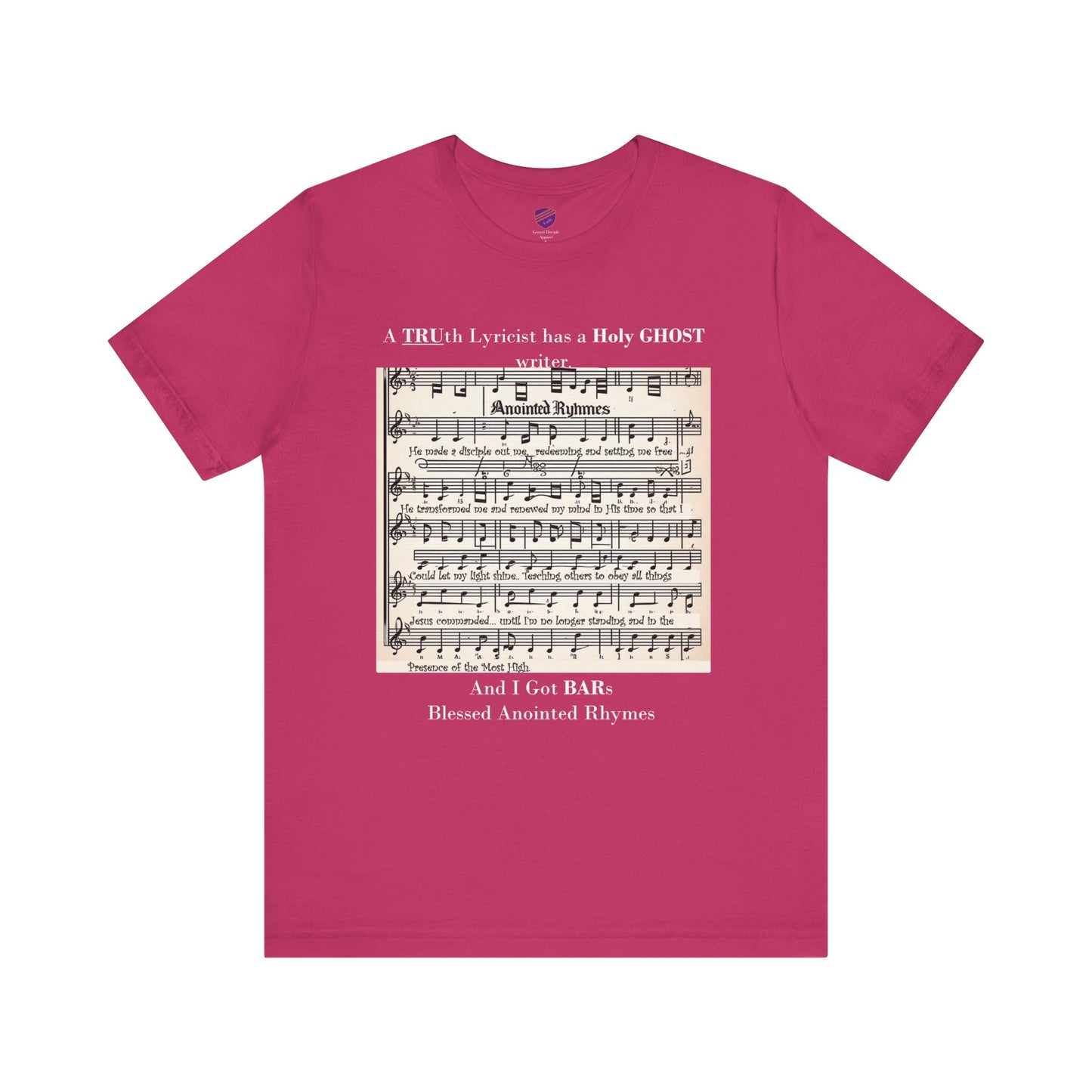 BARs - Blessed Anointed Rhymes - Faith - Inspired Jersey Short Sleeve Shirt
