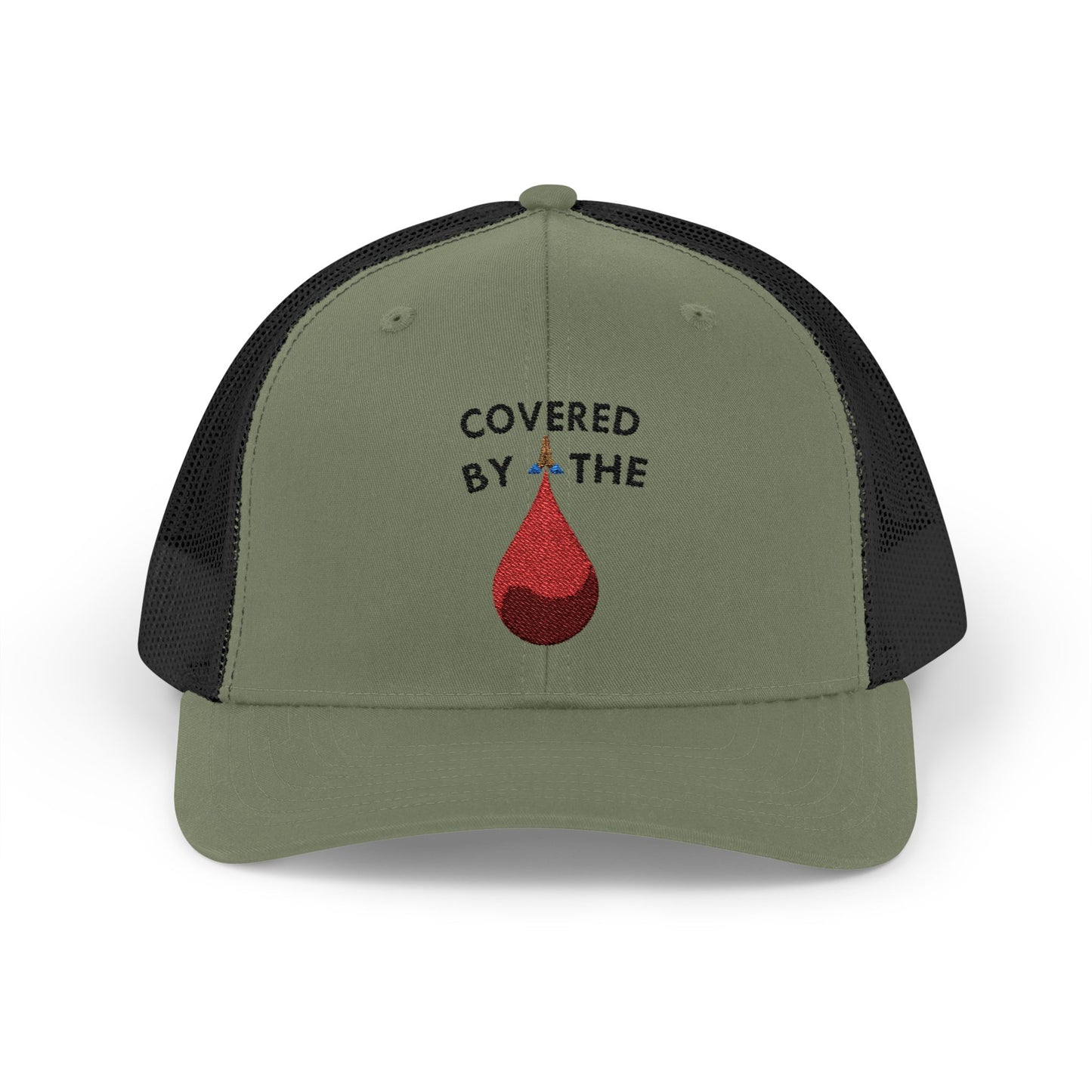 Covered by the Blood - Faith - Inspired - Snapback Trucker Cap