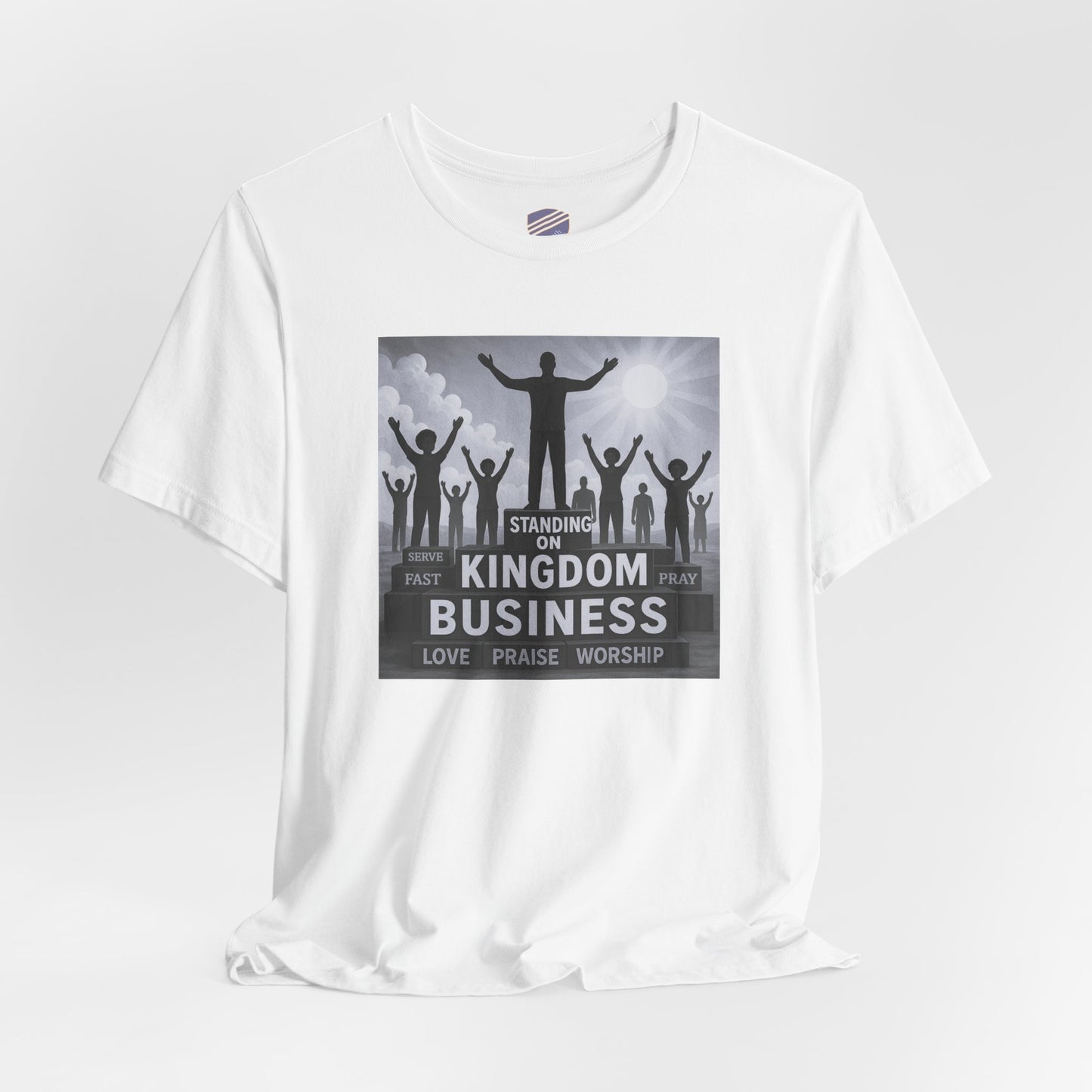 "Standing On Kingdom Business" - Faith - Inspired Unisex Jersey Short Sleeve Shirt