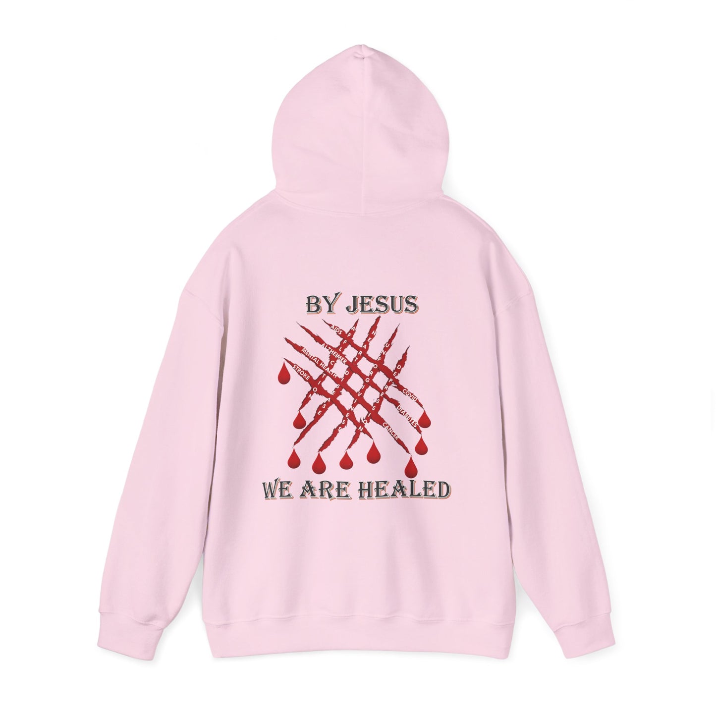 Healed under the Hood - Faith - Inspired Unisex Heavy Blend Hooded Sweatshirt