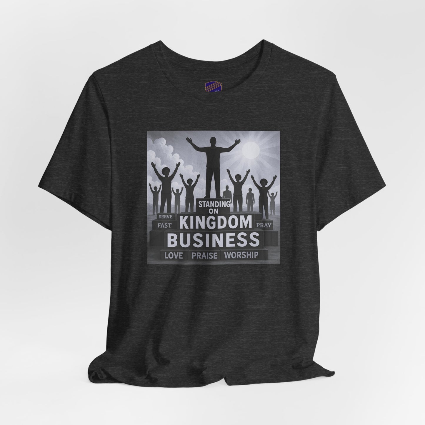 "Standing On Kingdom Business" - Faith - Inspired Unisex Jersey Short Sleeve Shirt