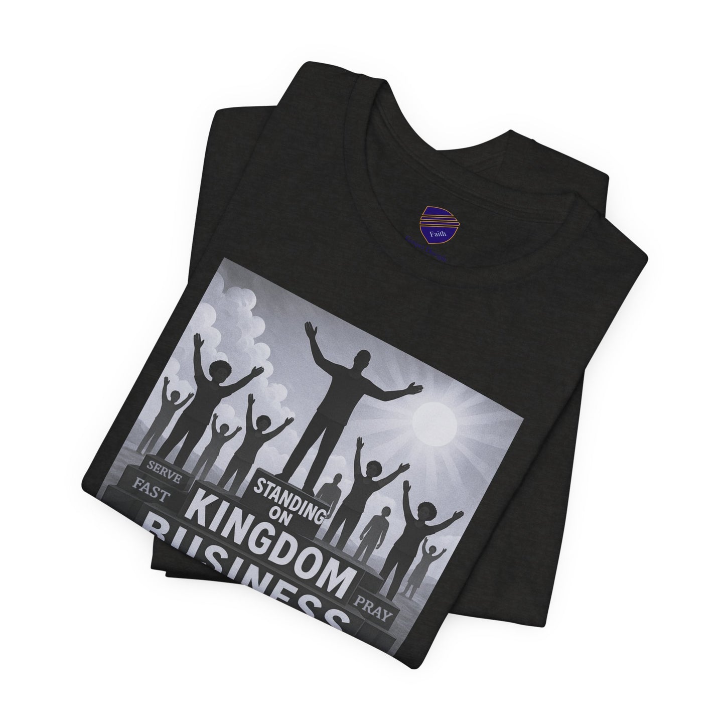 "Standing On Kingdom Business" - Faith - Inspired Unisex Jersey Short Sleeve Shirt