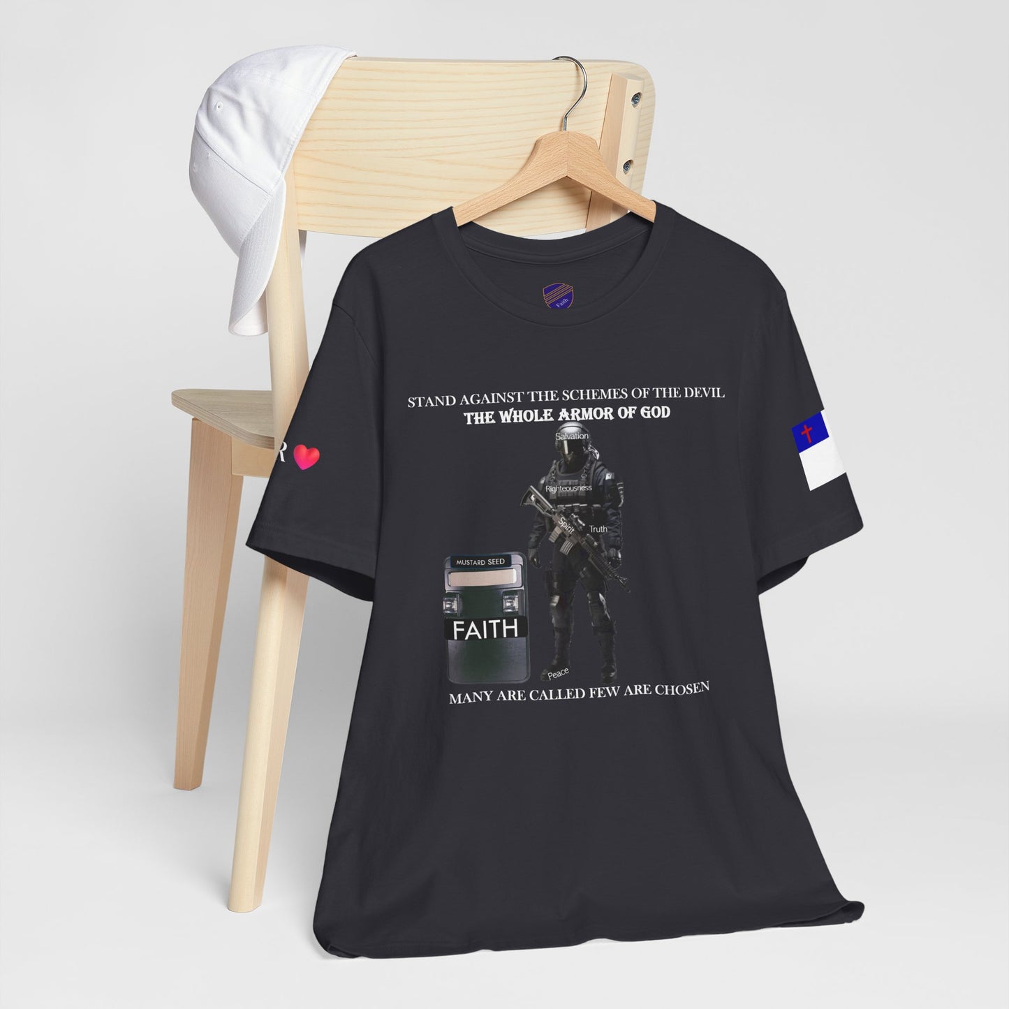 Full Armor of God - Faith - Inspired Unisex Jersey Tee