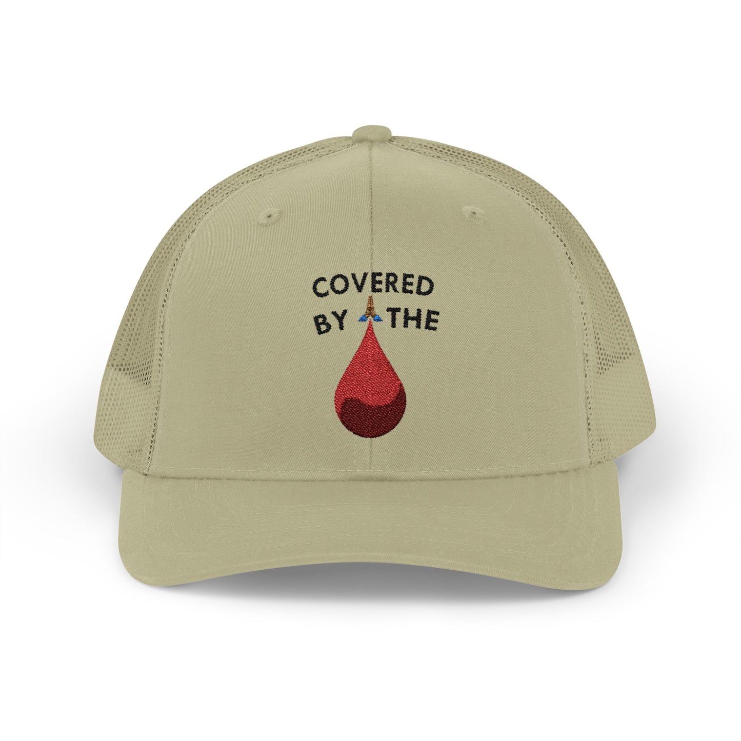 Covered by the Blood - Faith - Inspired - Snapback Trucker Cap
