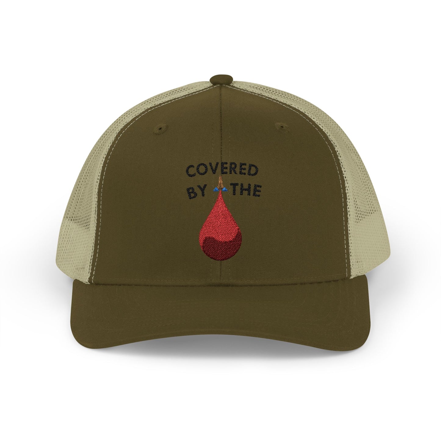 Covered by the Blood - Faith - Inspired - Snapback Trucker Cap