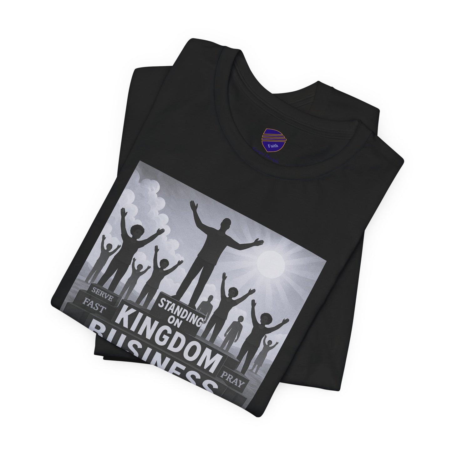 "Standing On Kingdom Business" - Faith - Inspired Unisex Jersey Short Sleeve Shirt
