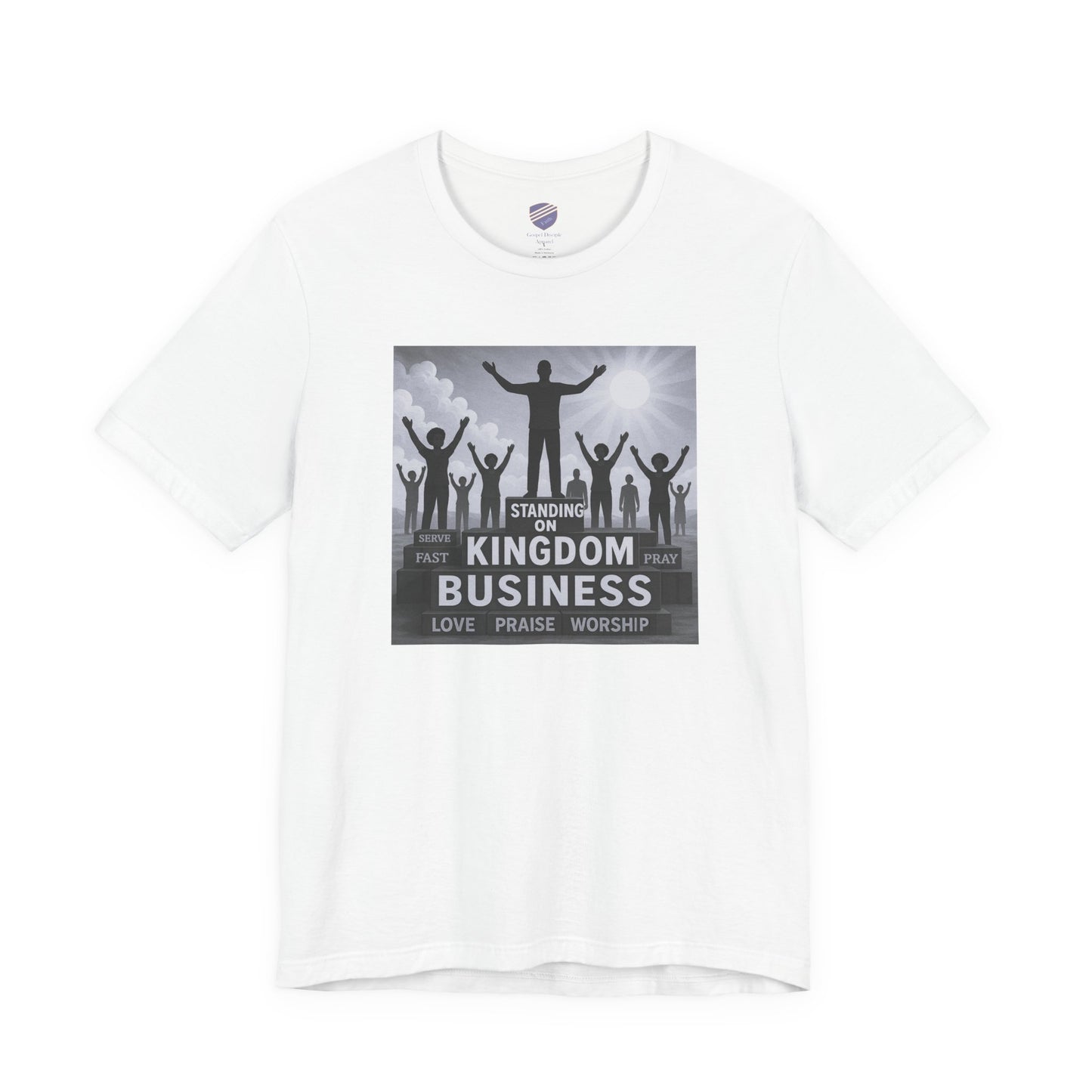 "Standing On Kingdom Business" - Faith - Inspired Unisex Jersey Short Sleeve Shirt