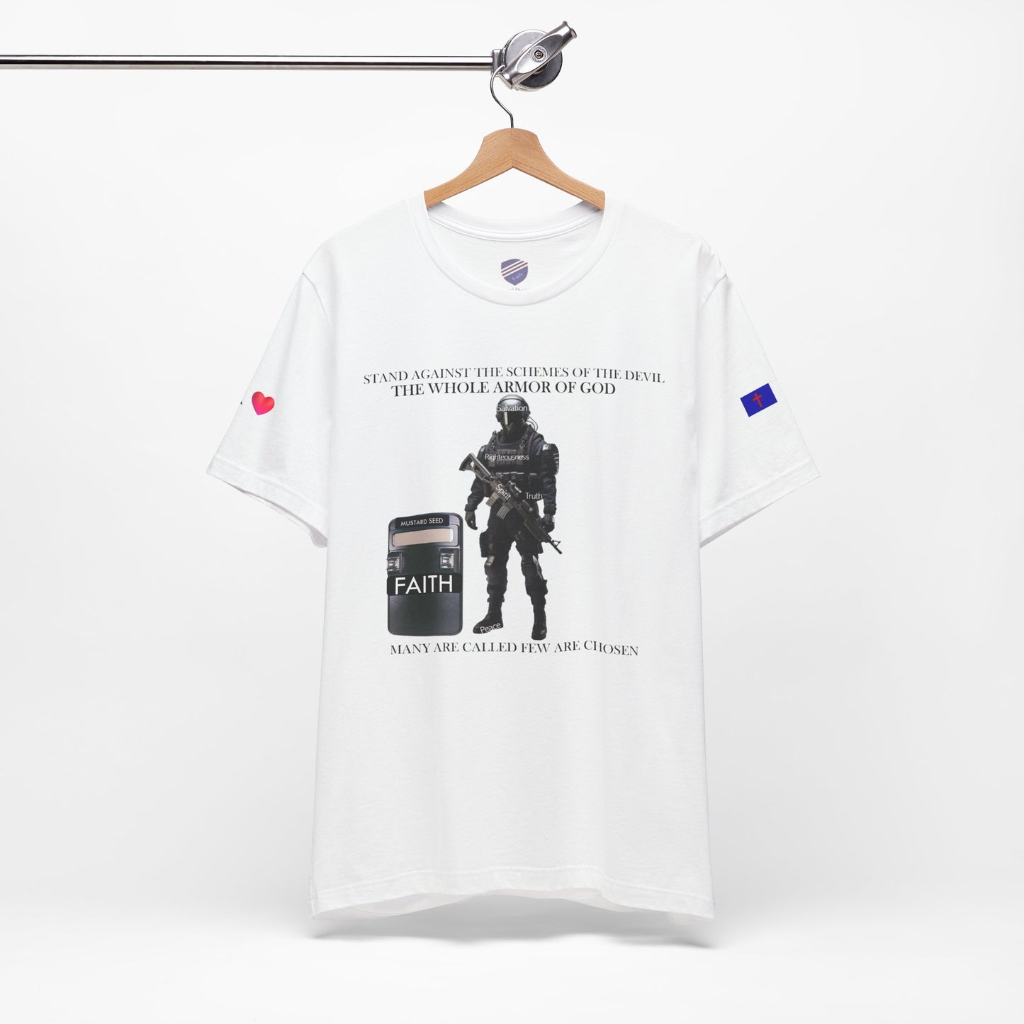 Full Armor of God - Faith - Inspired Unisex Jersey Tee