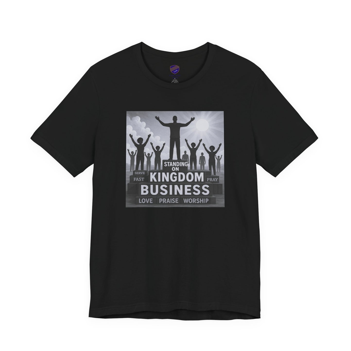 "Standing On Kingdom Business" - Faith - Inspired Unisex Jersey Short Sleeve Shirt