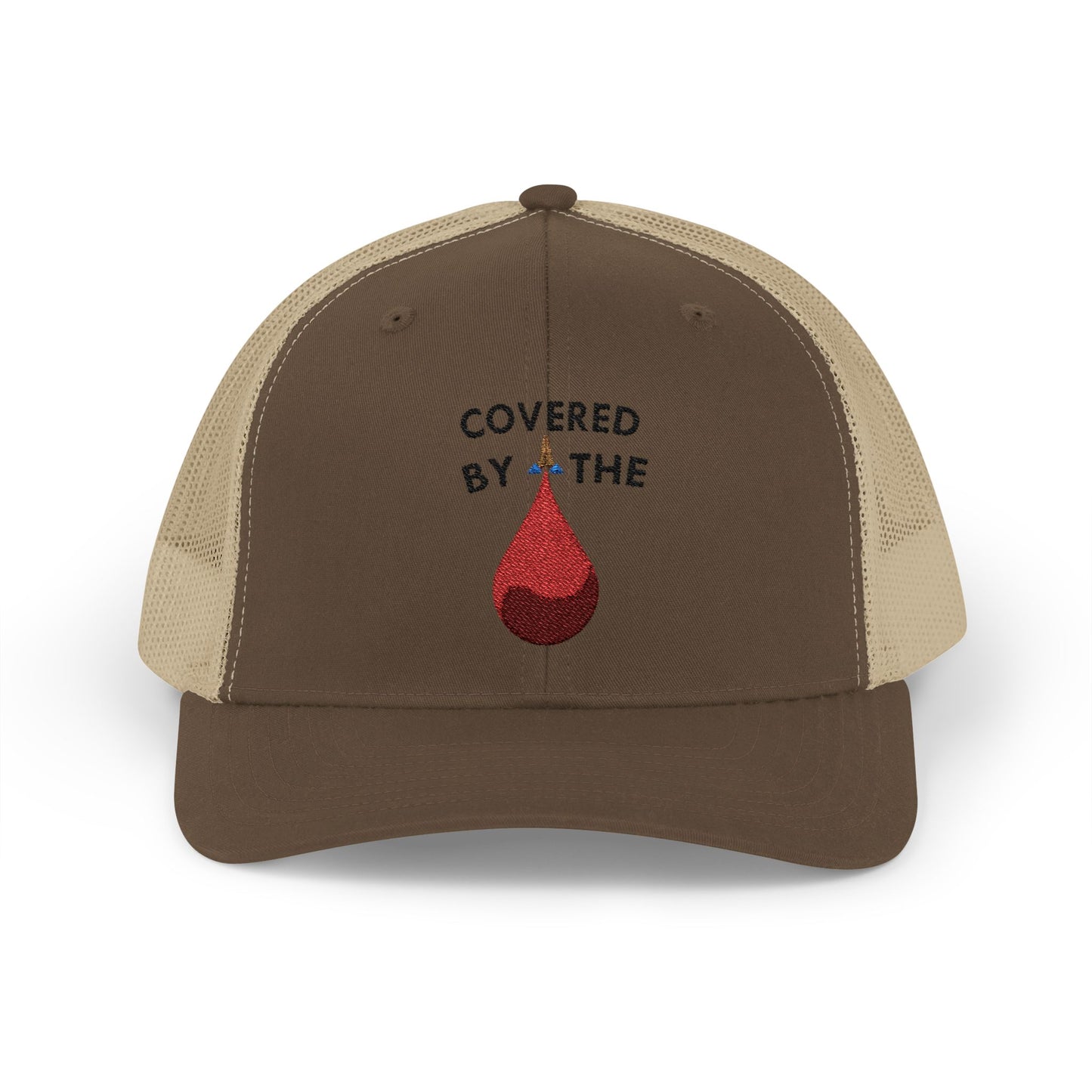 Covered by the Blood - Faith - Inspired - Snapback Trucker Cap