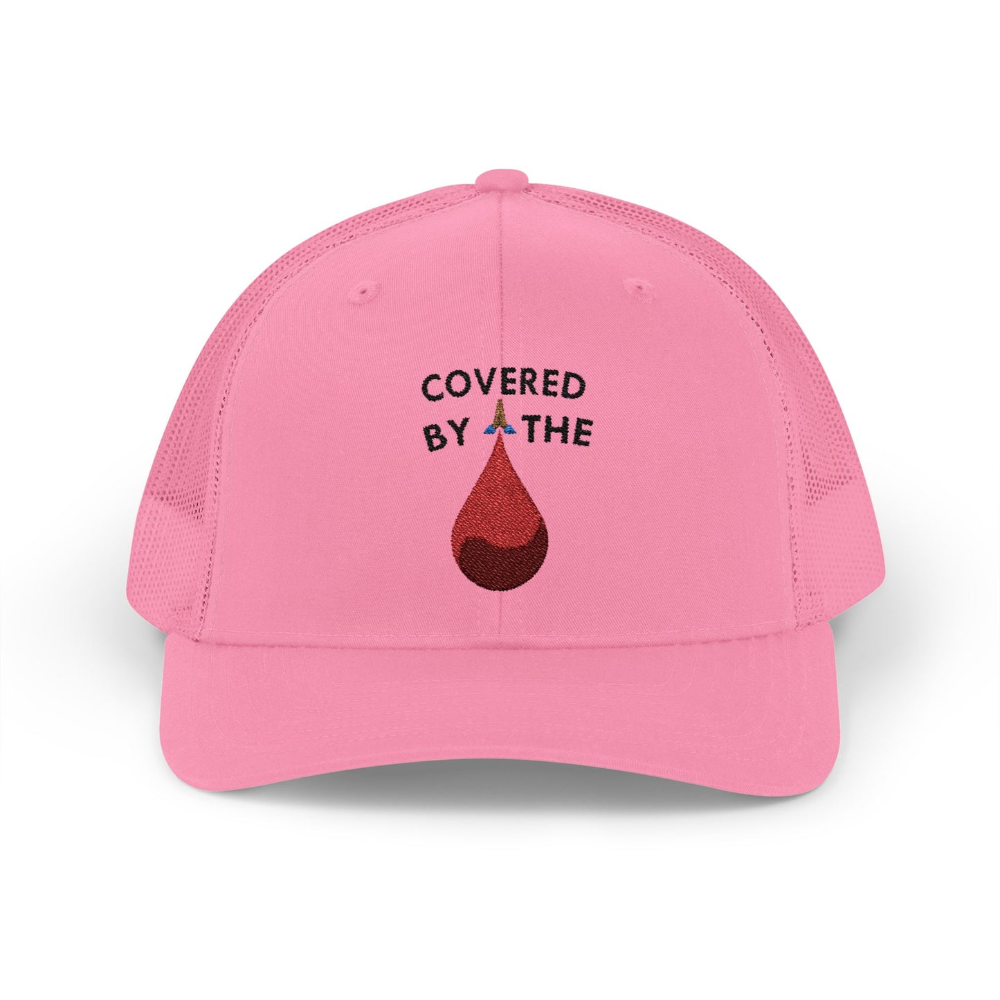 Covered by the Blood - Faith - Inspired - Snapback Trucker Cap