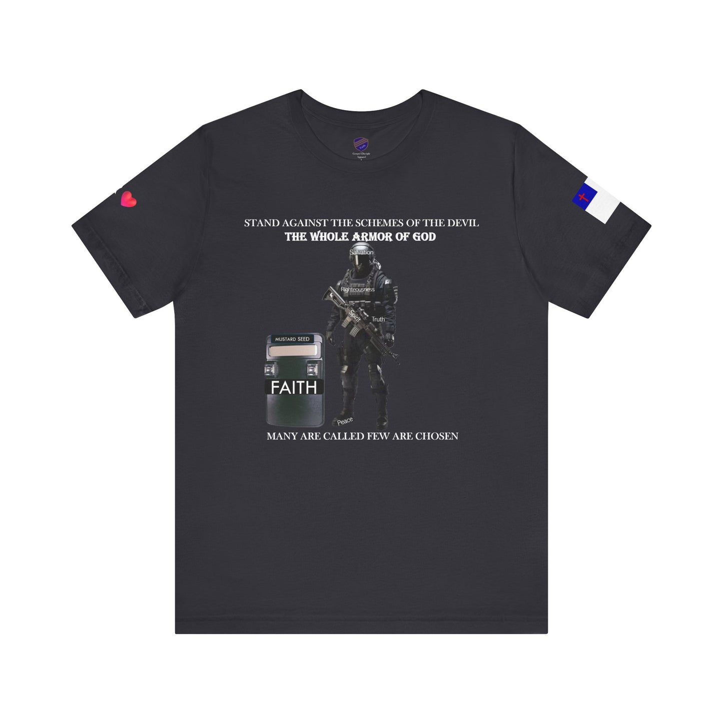 Full Armor of God - Faith - Inspired Unisex Jersey Tee