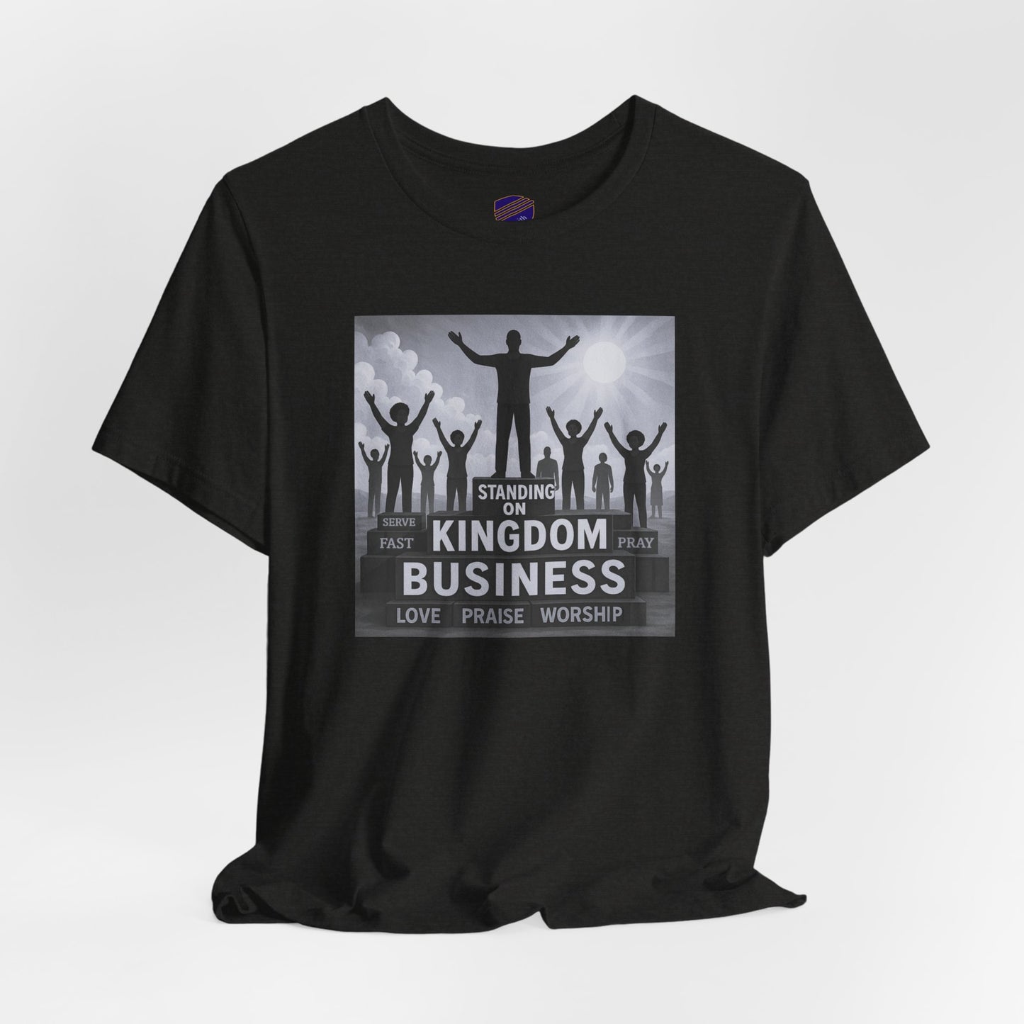"Standing On Kingdom Business" - Faith - Inspired Unisex Jersey Short Sleeve Shirt